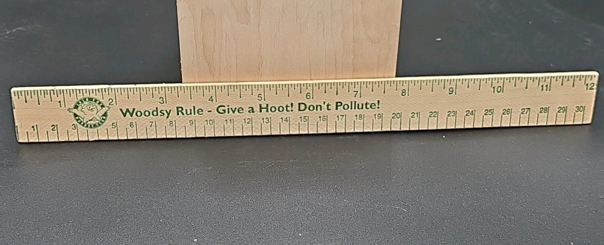 Woodsy The Owl – Woodsy Rule – Give a Hoot Don’t Pollute 12 Inch Ruler