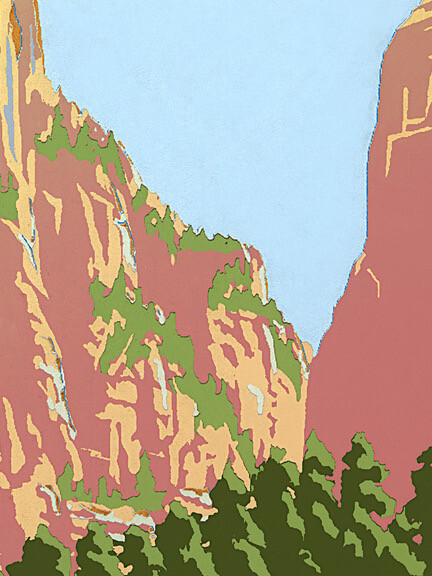 1930s “Zion National Park” Vintage Style WPA Travel Poster – 20×28