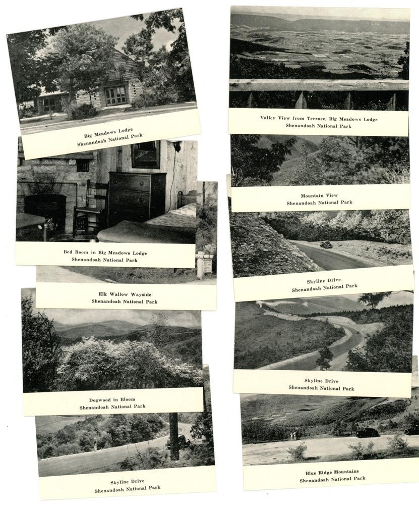 Shenandoah NP Virginia 20 B&W Souvenir 3.5″x2.5″ Mini Prints Graycraft Card Co