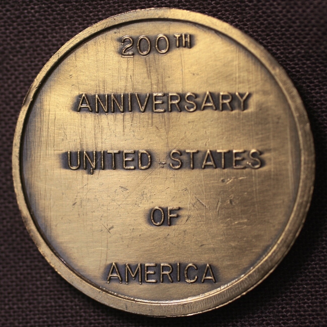 1976 Bicentennial Mt. Rushmore Memorial Black Hills SD Medallion Gutzon Borglum