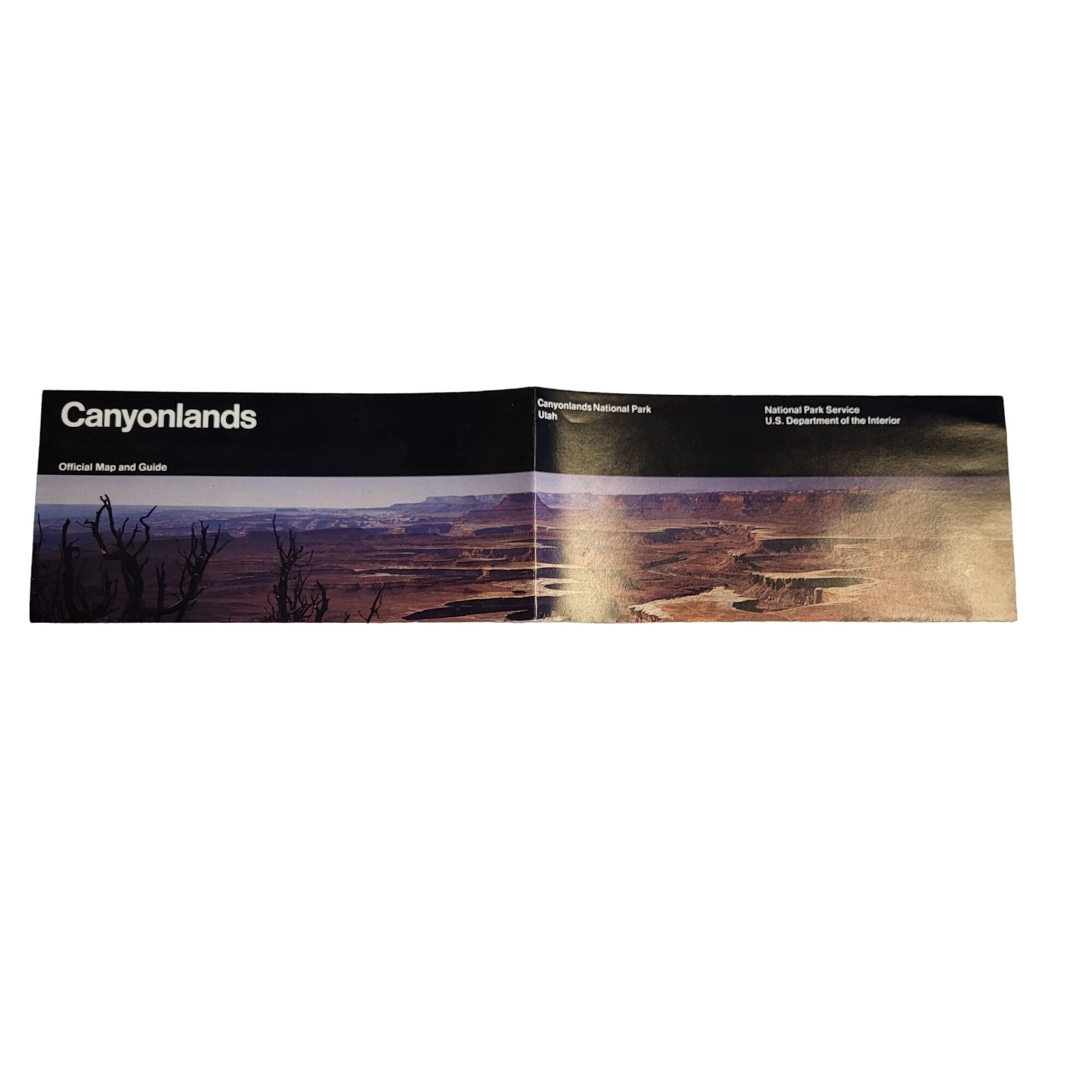 Canyonlands National Park Utah Vintage Map Guide Brochure Facts Info 1993