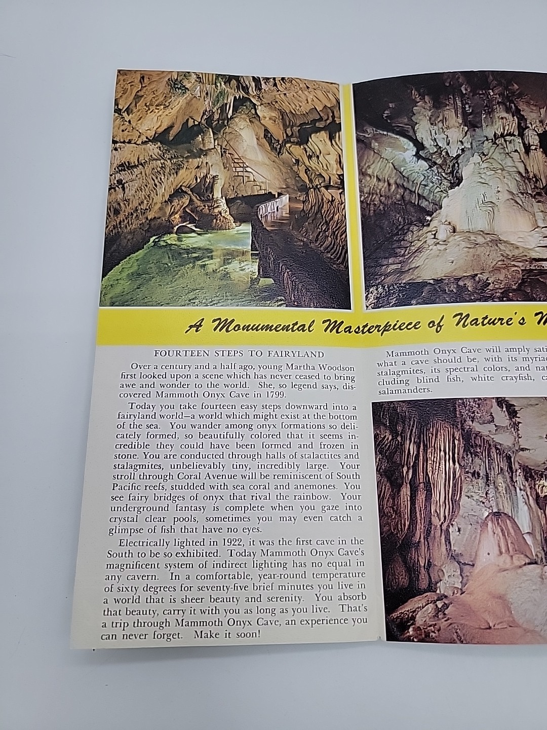 1963 Mammoth Cave National Park Kentucky Horse Cave Onyx Cave Historical