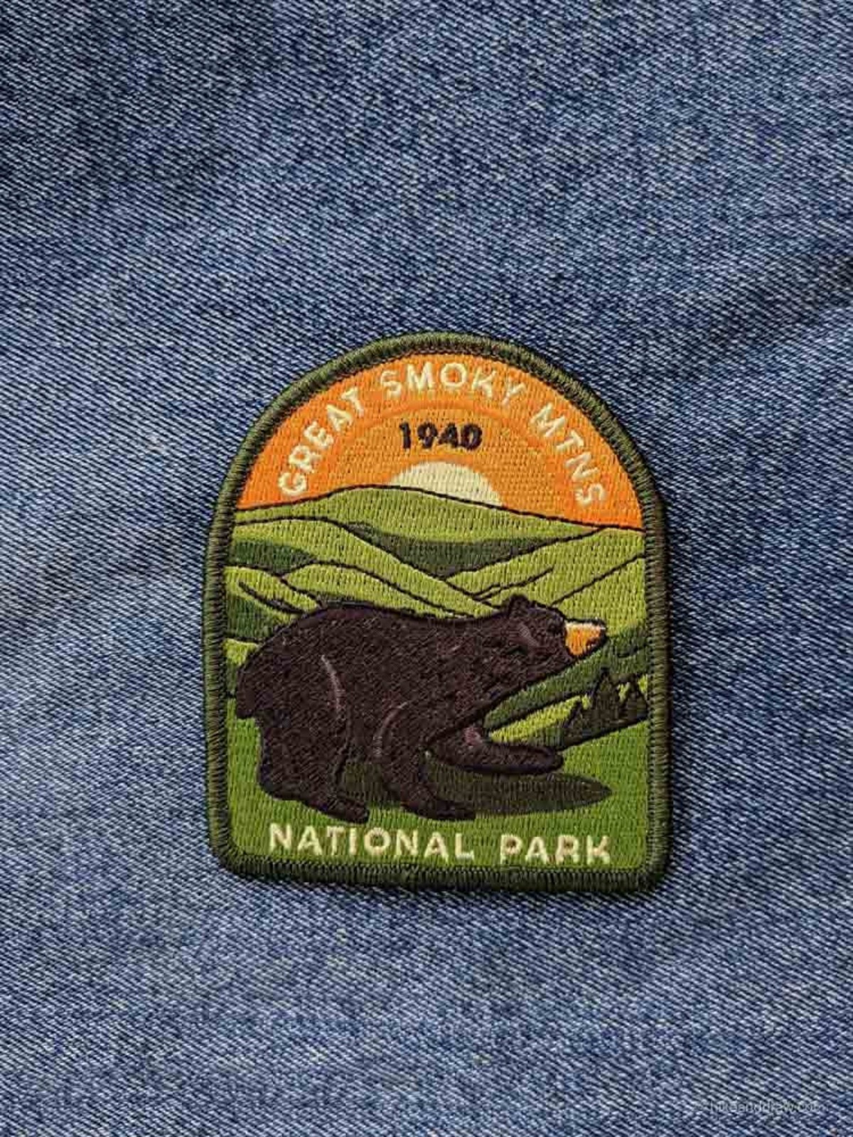 Great Smoky Mountains National Park Patch Iron-On Applique Souvenir Gift