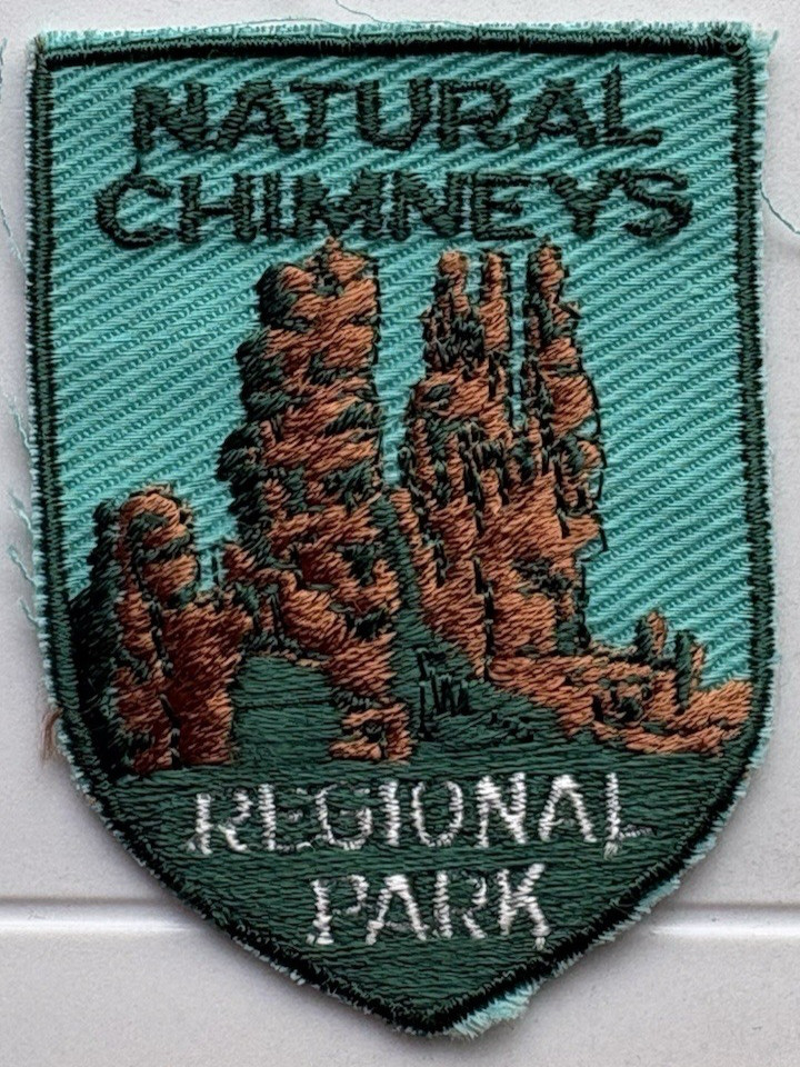 Natural Chimneys Regional Park Virginia Souvenir Sew-on Embroidered Patch Badge