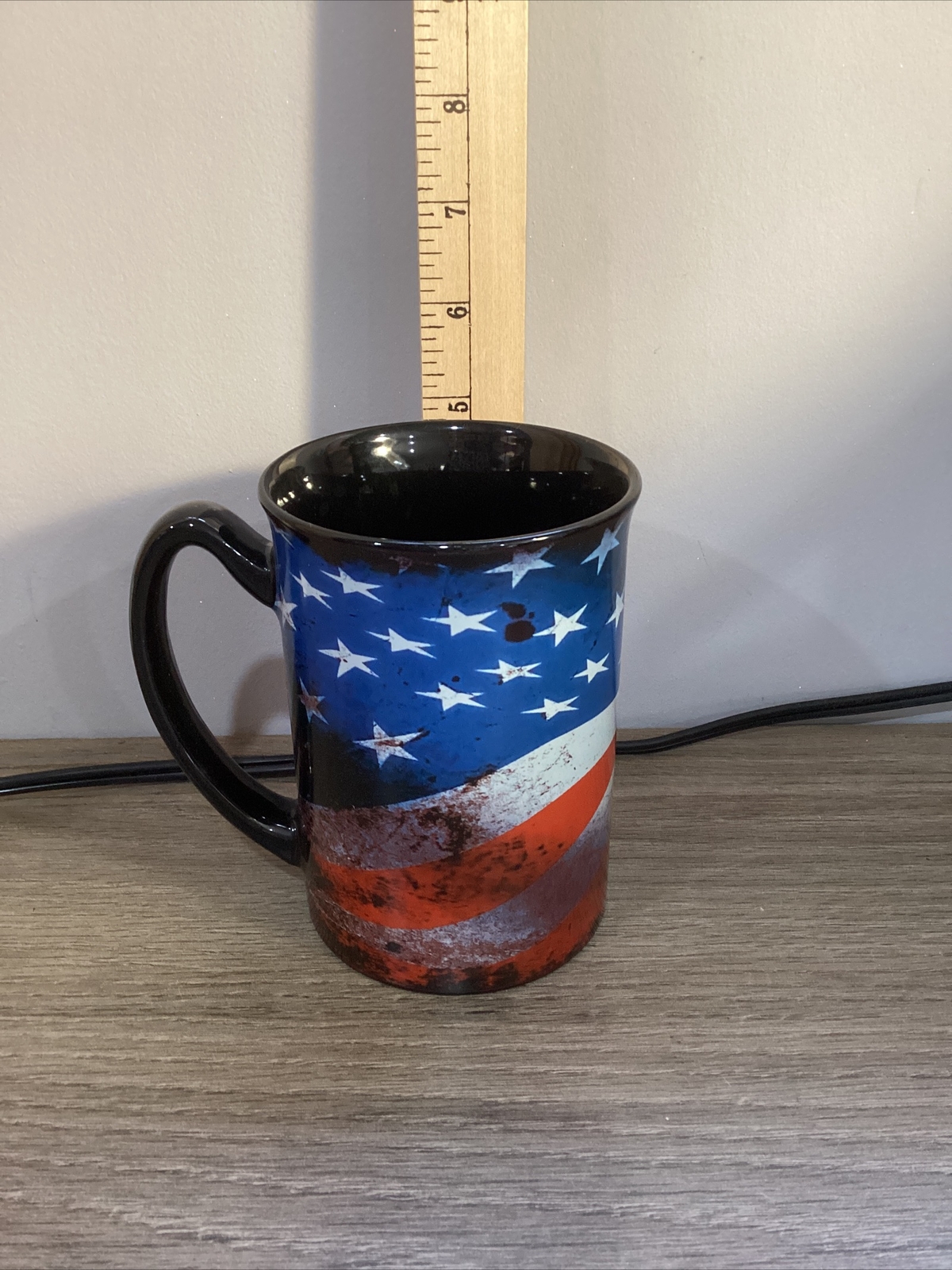 YELLOWSTONE NATIONAL PARK SOUVENIR MUG COFFEE CUP RED WHITE BLUE USA *F