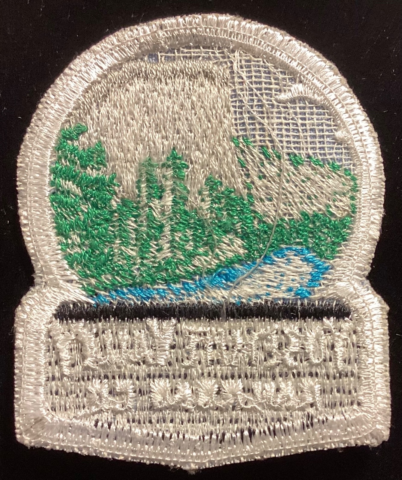 Yosemite Valley Railroad Company Half Dome Souvenir Embroidered Patch Badge