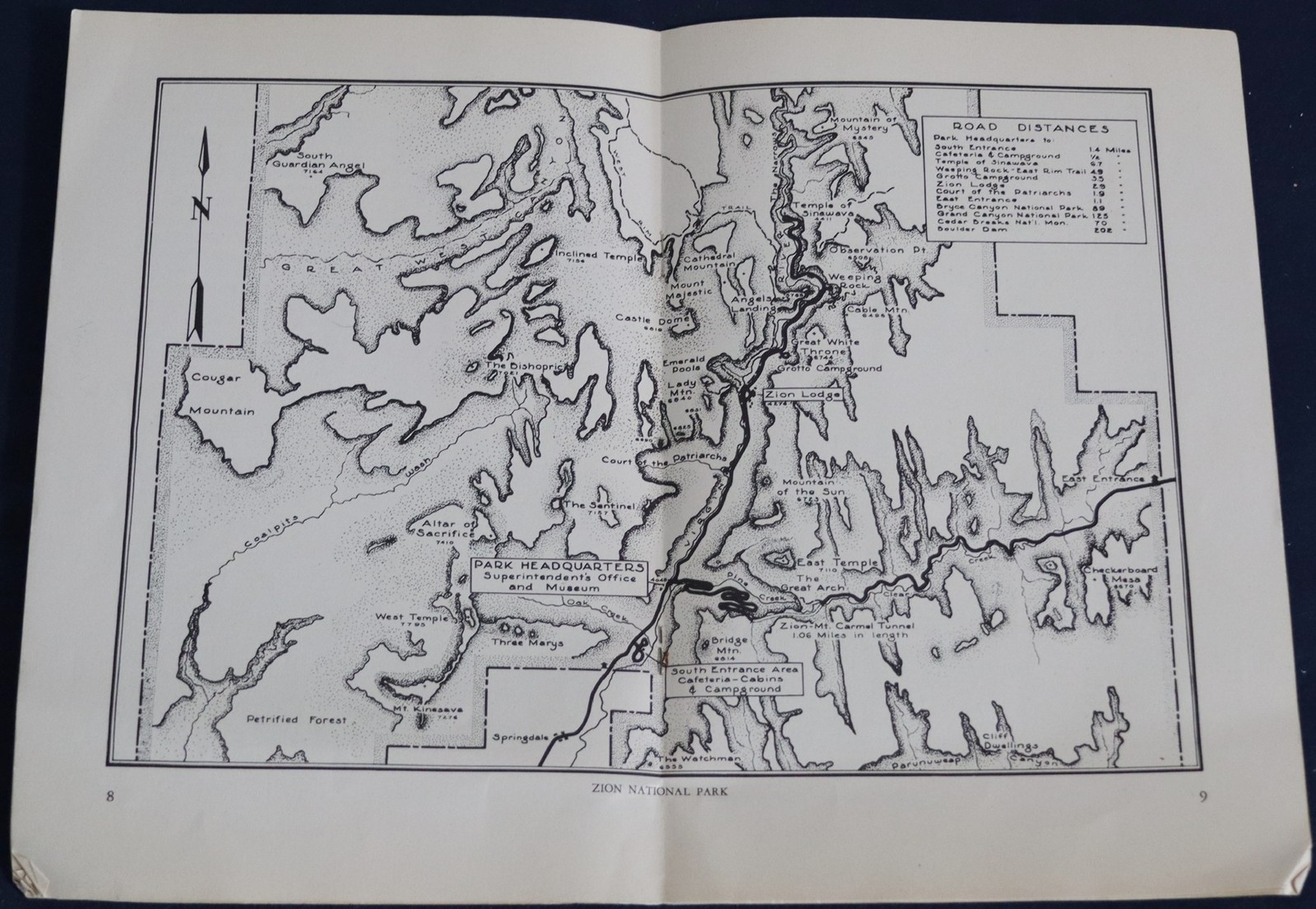 1942 Zion National Park, UT Booklet – U.S. Government