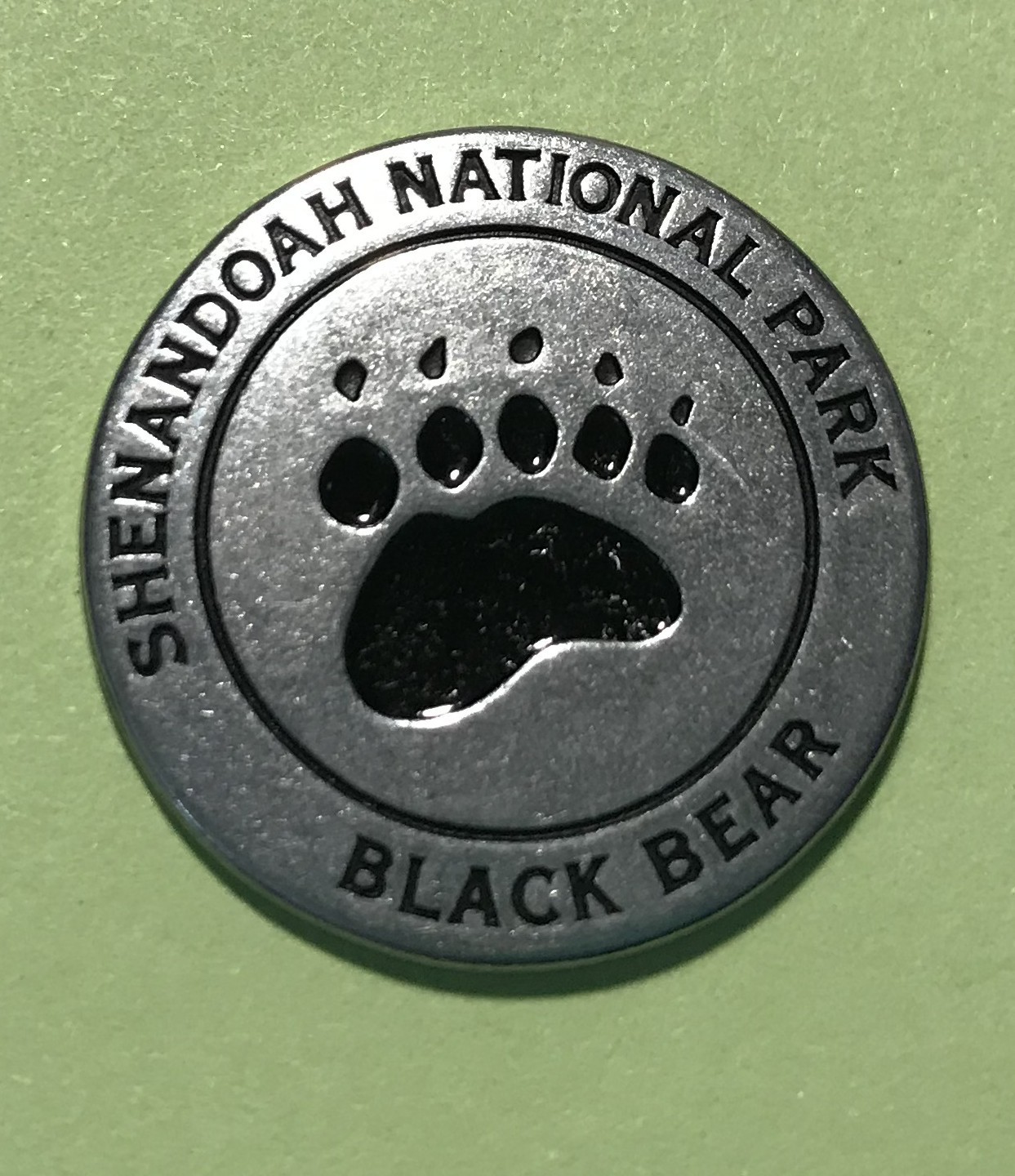 New Listing! Shenandoah National Park Black Bear Token