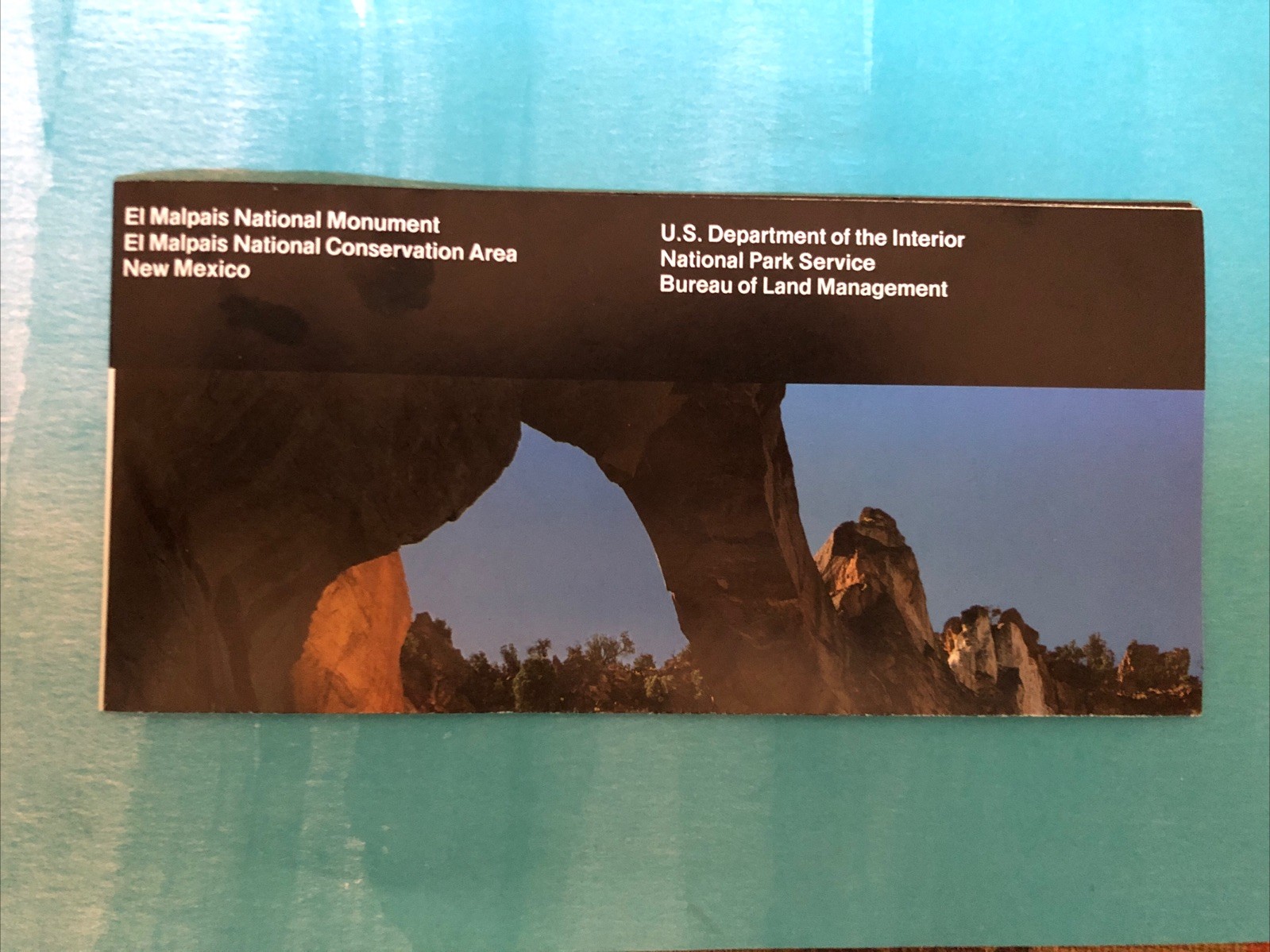 VINT EL MALPAIS MONUMENT – NM NATIONAL PARK SERVICE UNIGRID BROCHURE/MAP 1997