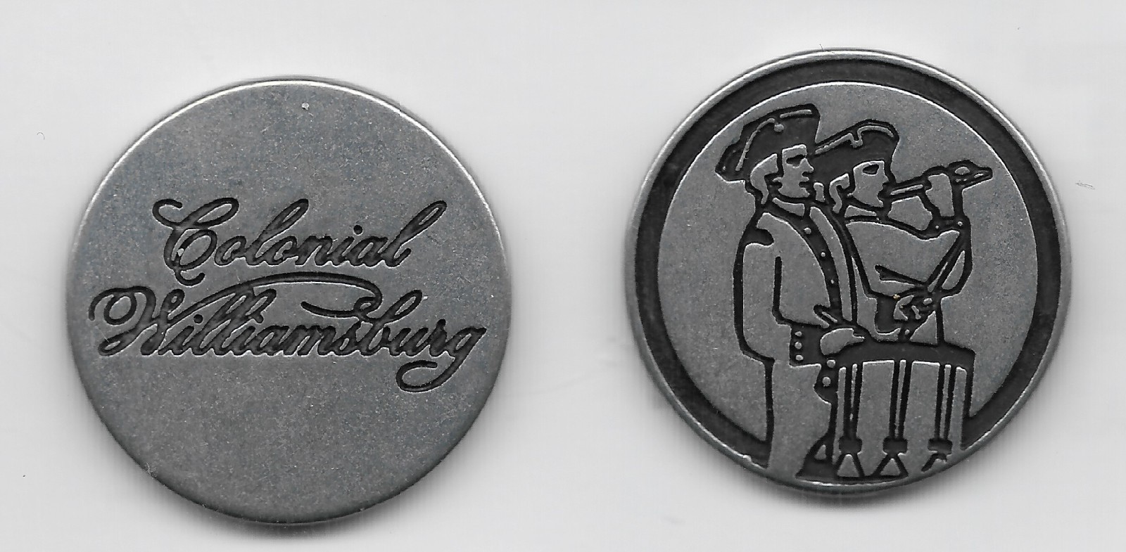 Colonial Williamsburg- Drummer and Flute Player with Script NPS Token