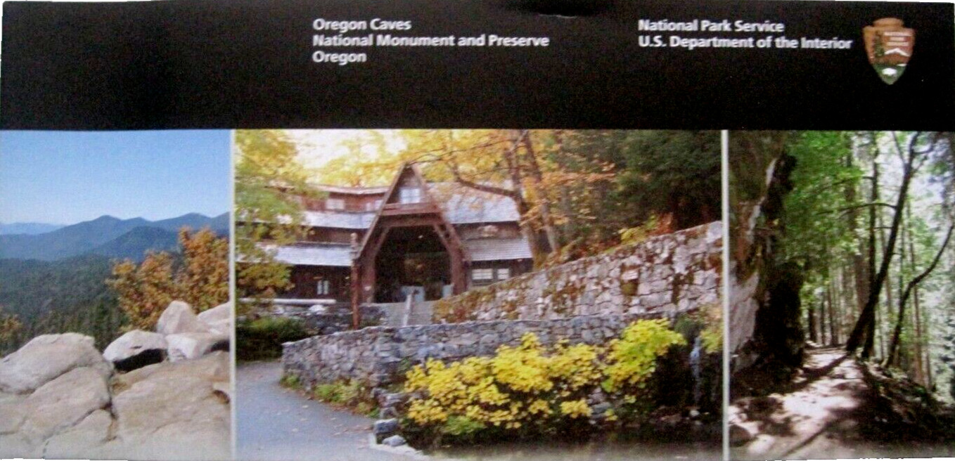 Oregon Caves National Monument Oregon National Park Service Brochure Map