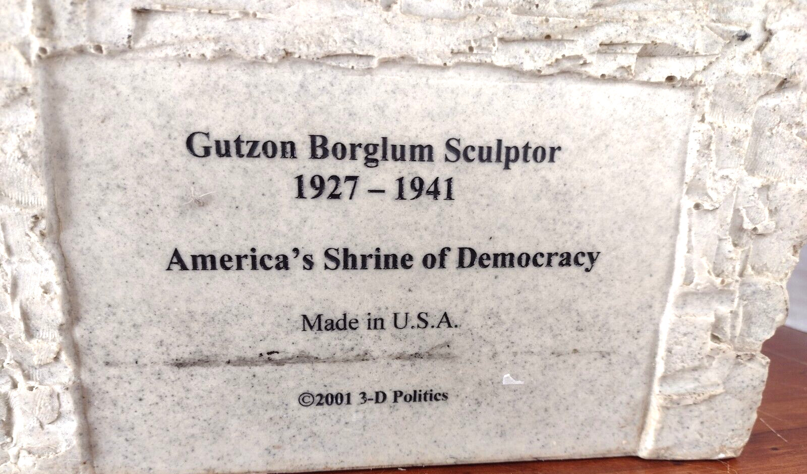 America’s Shrine of Democracy Mt. Rushmore 2001 3-D Politics