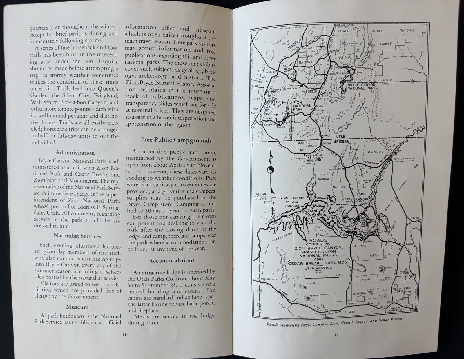 1948’s National park Brochures, Bryce, Craters of the Moon, Grand Canyon