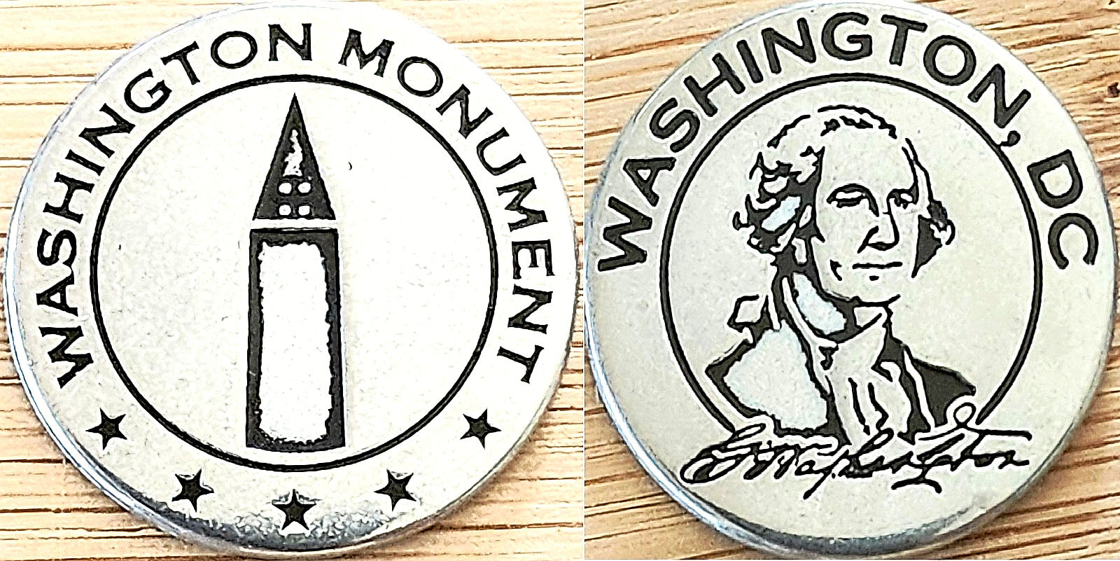 WASHINGTON MONUMENT – NATIONAL PARK TYPE TOKEN WASHINGTON DC – FREE SHIPPING