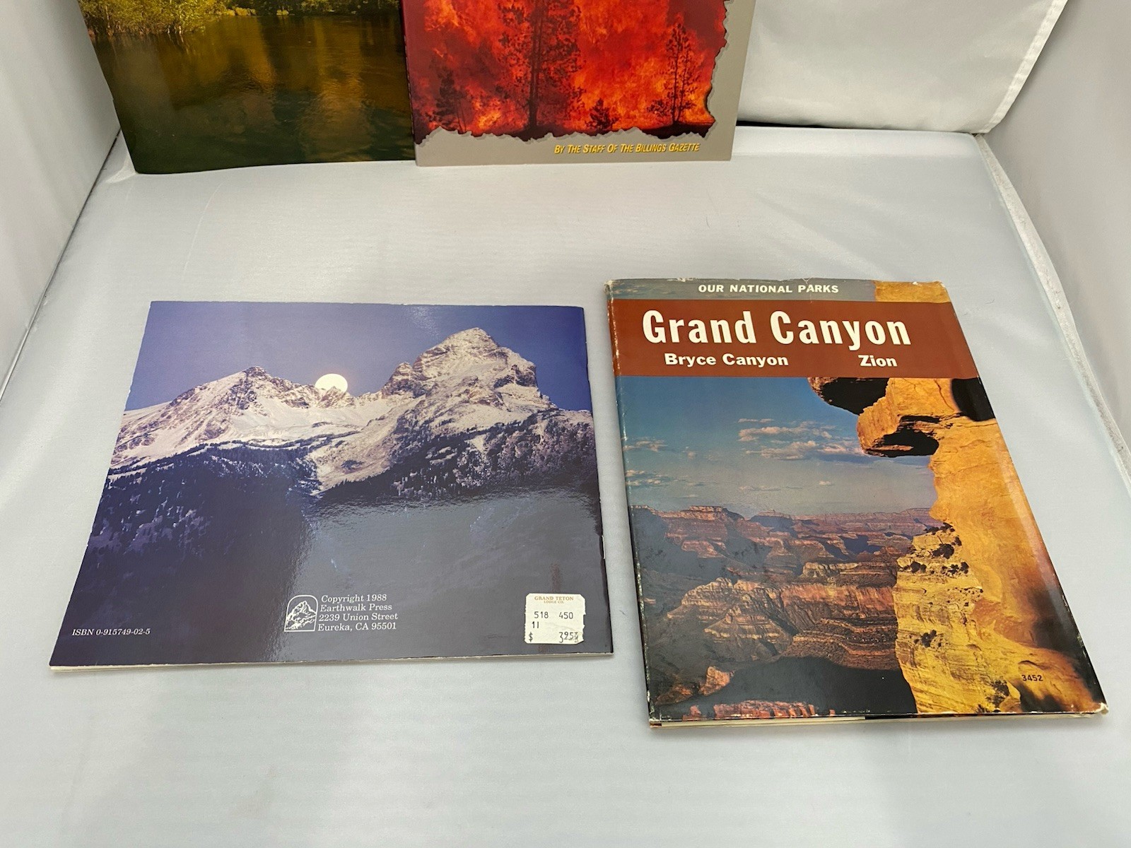 Various Vintage National Park Related Books Yosemite, Yellowstone, Teton