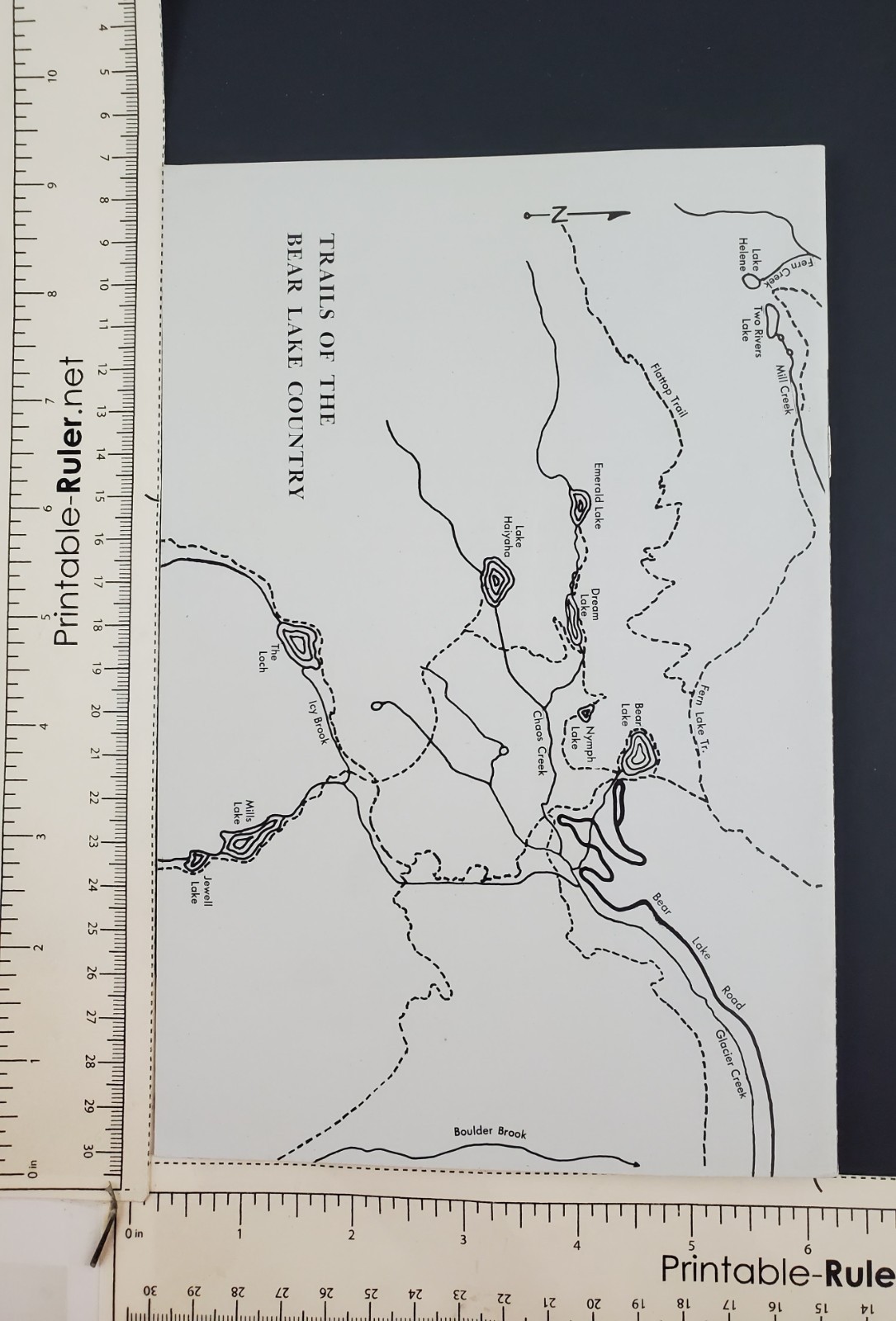 1962 Bear Lake Nature Trail Guide Rocky Mountain Park Vintage Travel Booklet