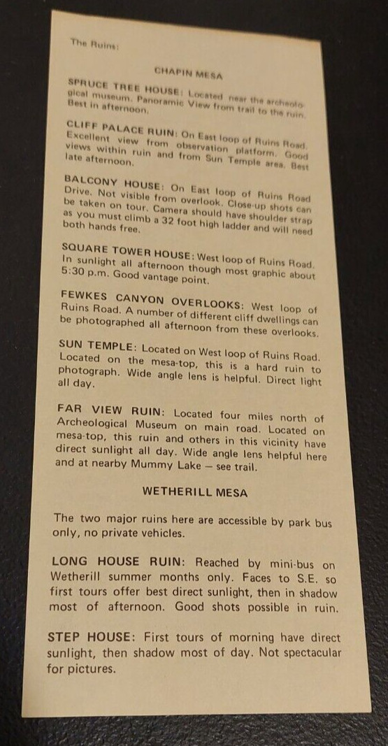 UTAH, NATIONAL PARKS & MONUMENTS. VINTAGE FOLD OUT TRAVEL BROCHURE.
