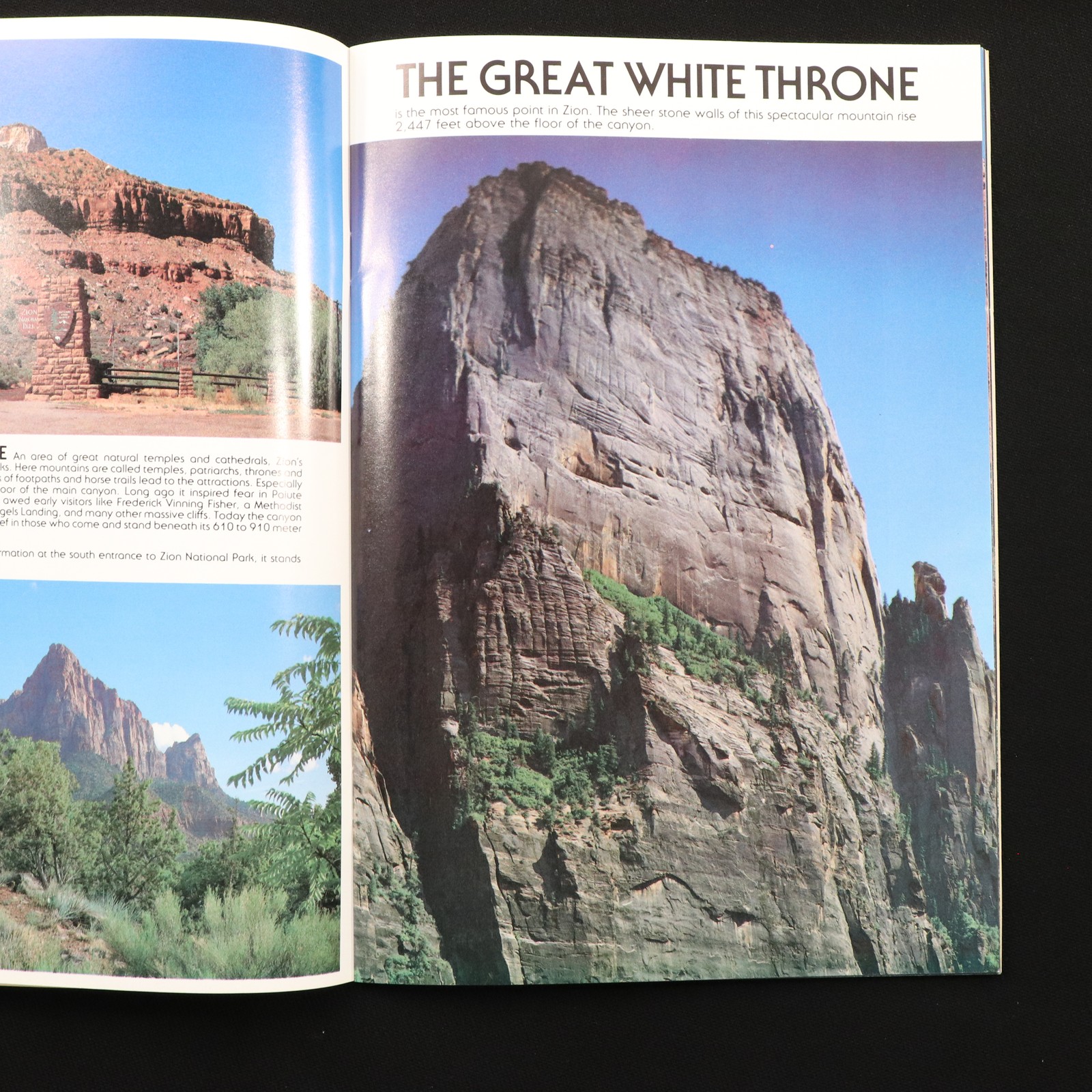 Zion National Park Utah Souvenir Booklet Guide VTG 1987 Scenic View Color Photos