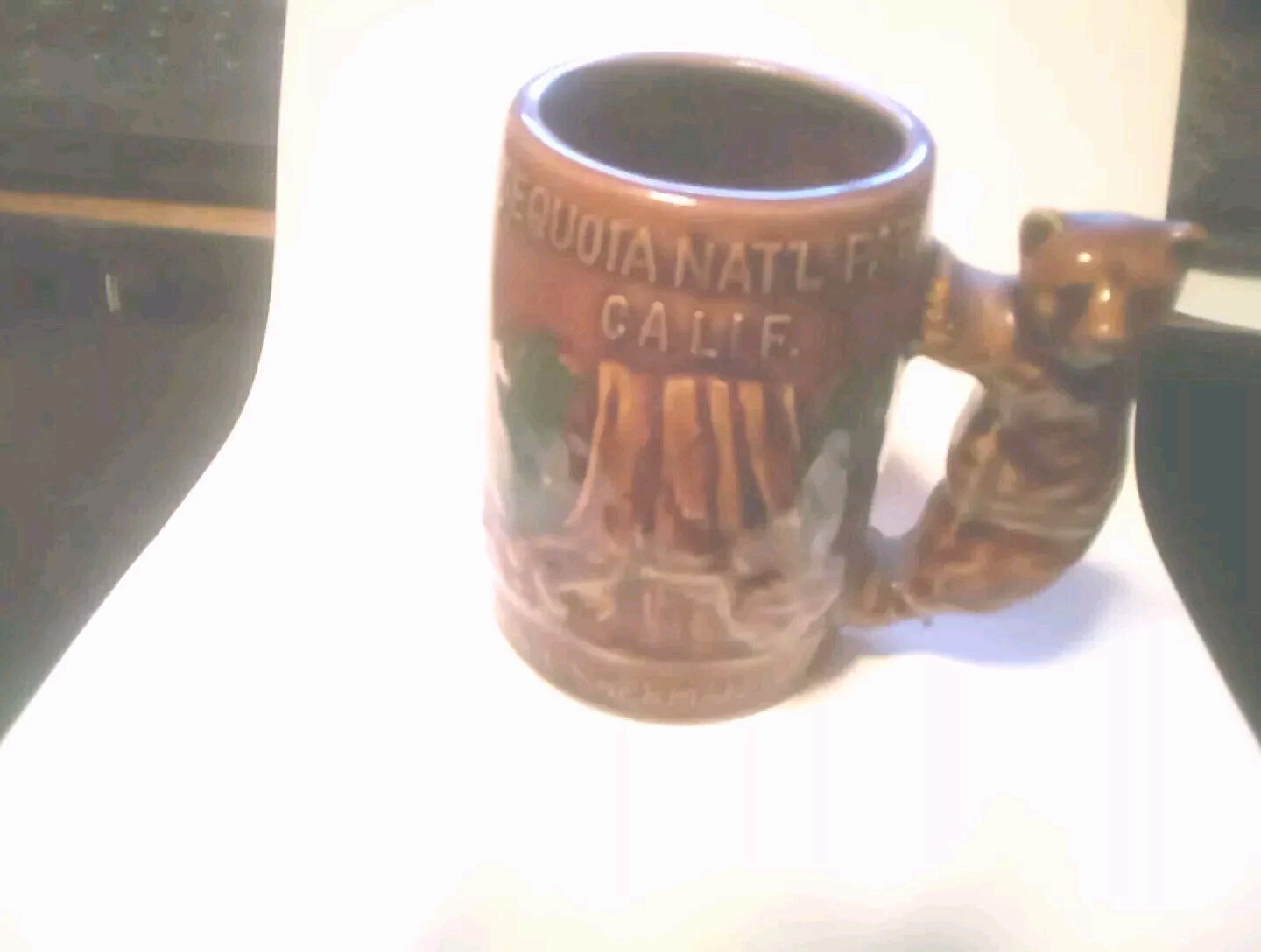 2 Mugs Vintage Rare Sequsoia National Park 1970’S Pre-owned +Mug Made In Japan