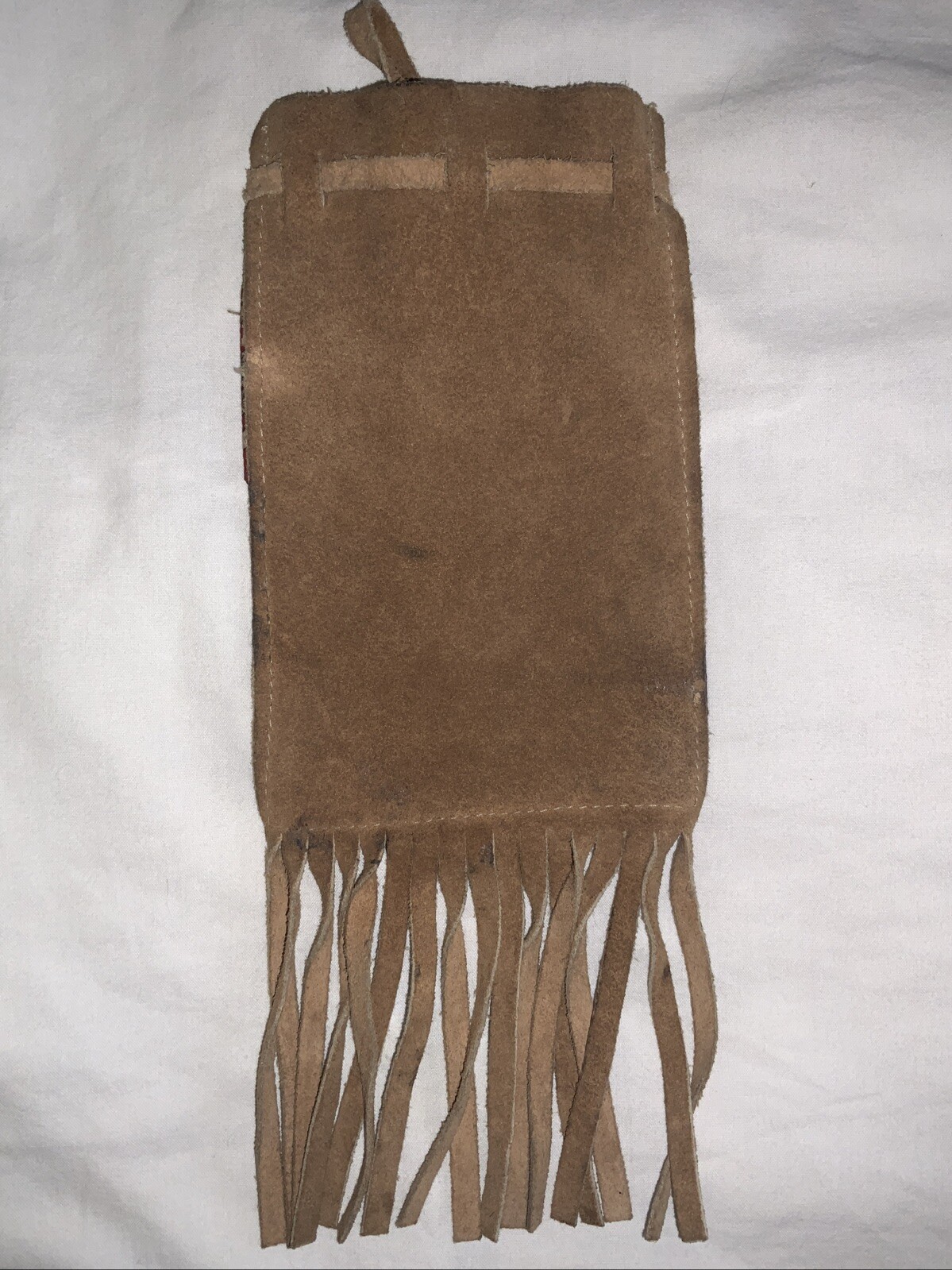 Souvenir San Antonio Texas Leather Bag Pouch Native Sioux Style