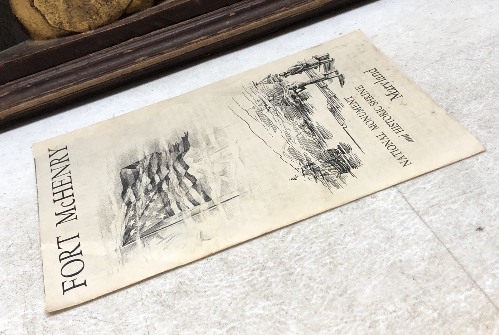 1958 Fort McHenry National Monument Brochure Pamphlet Historic Maryland Vintage