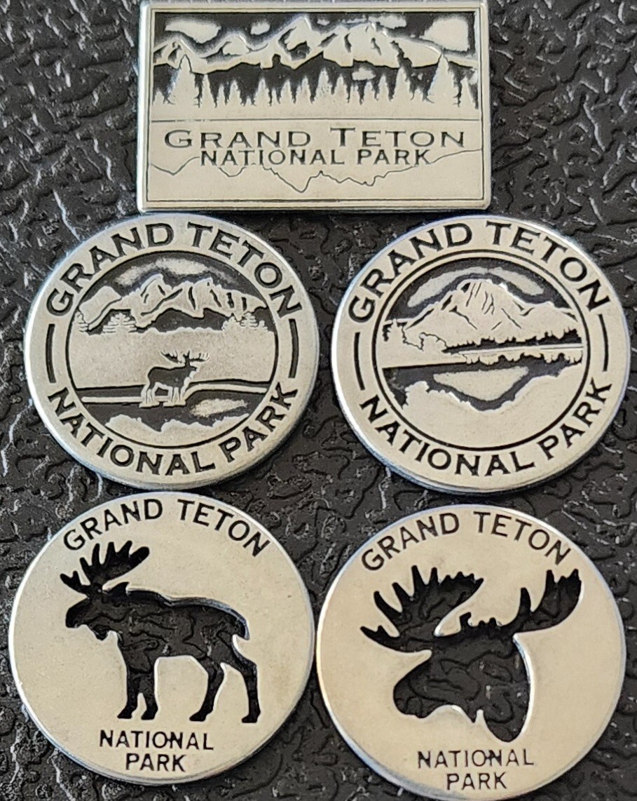 GRAND TETON NATIONAL PARK – 5 TOKEN SET – WYOMING