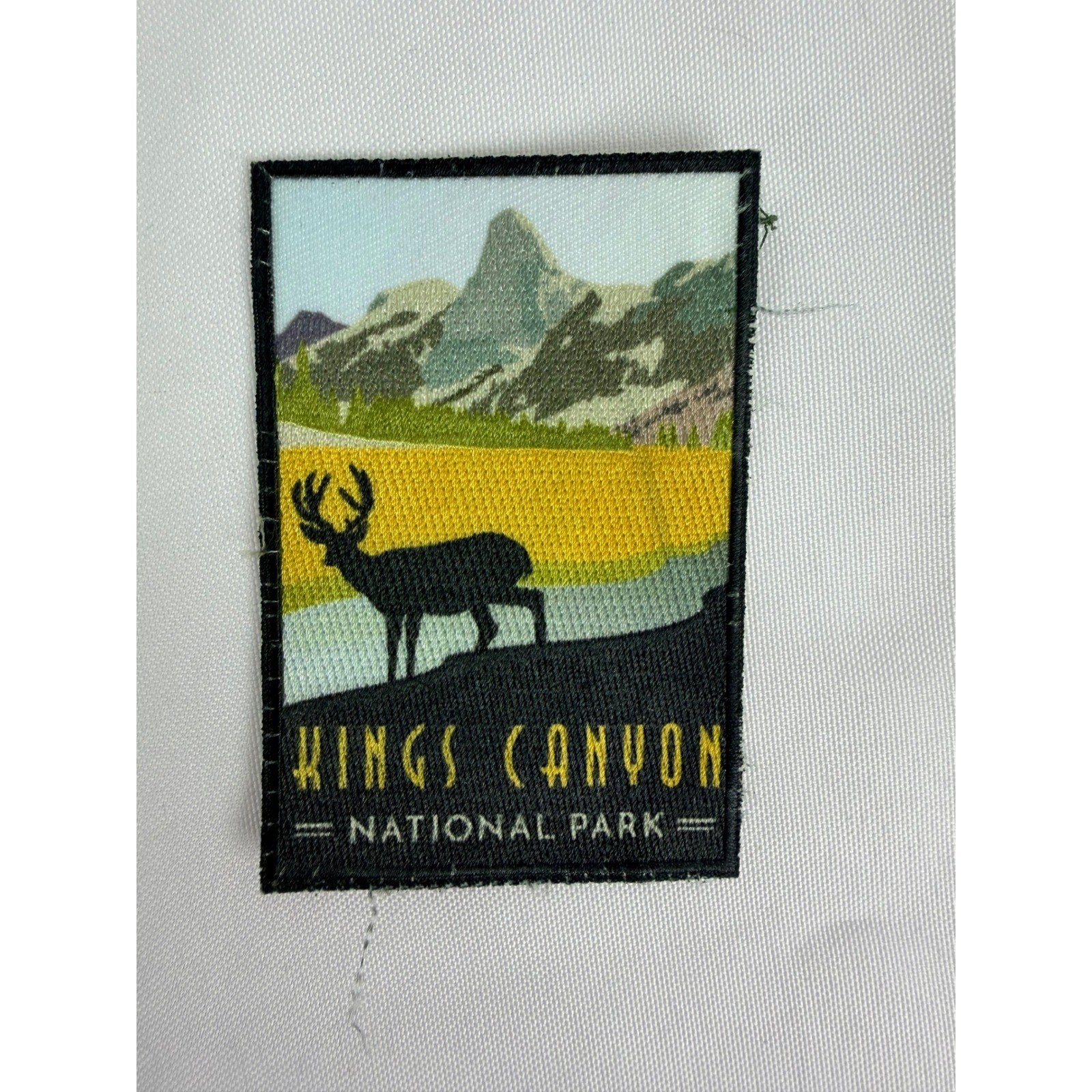 Kings Canyon National Park Souvenir Patch Deer Mountain Landscape Sew On