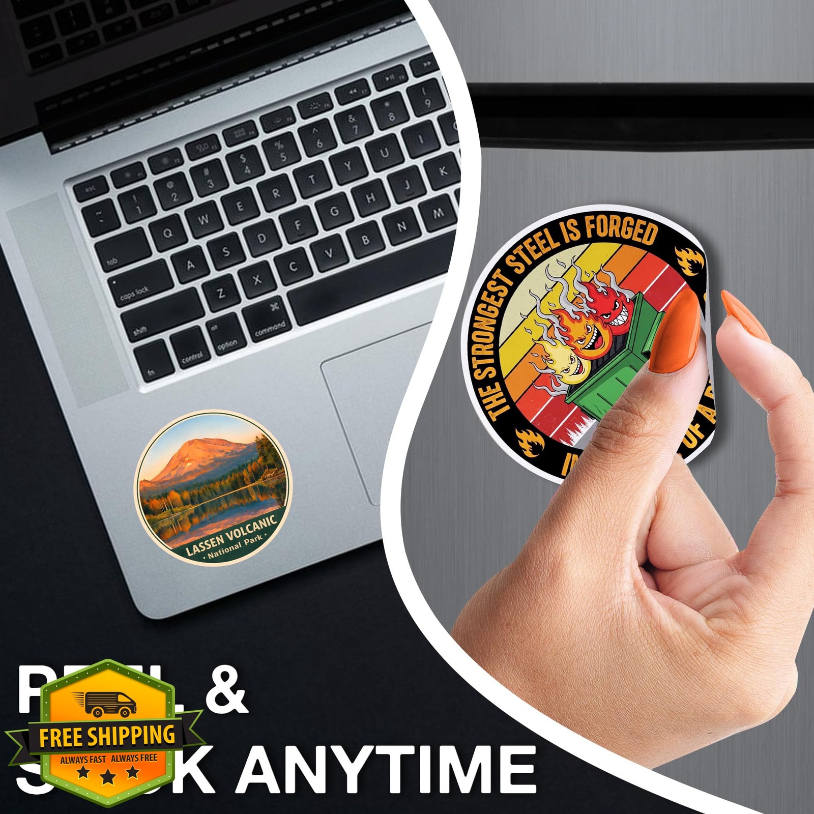 LUXTEE উত্তেজনা National Park Sticker Lassen Volcanic