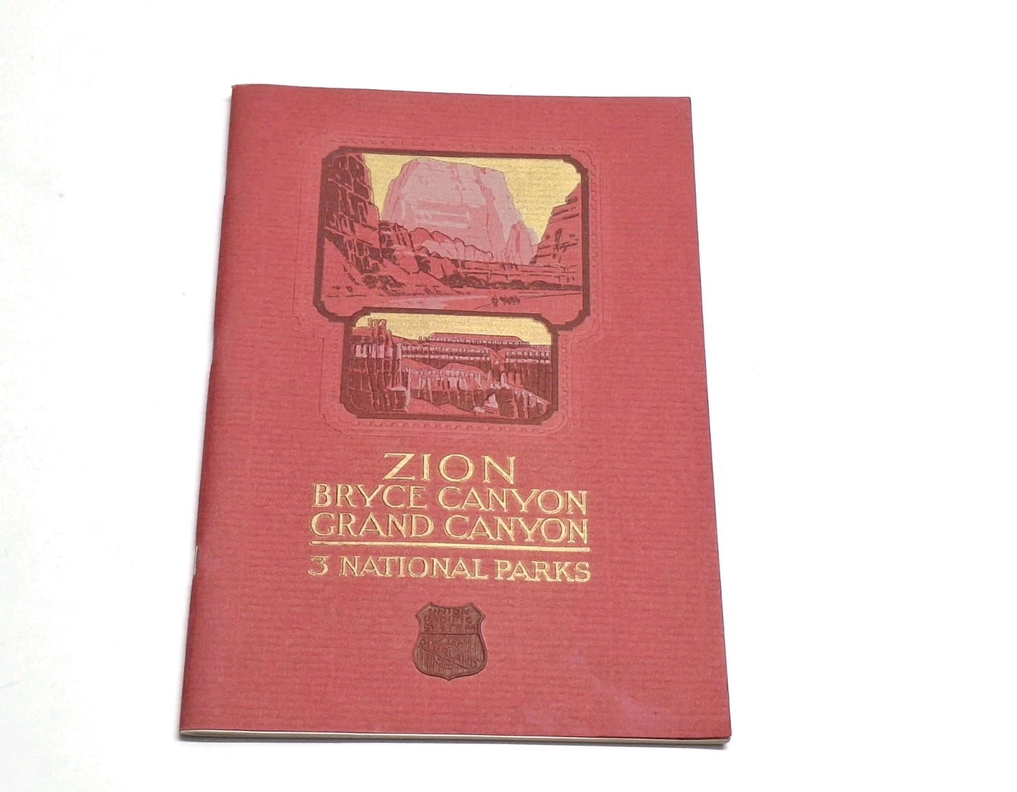 1930 Union Pacific Zion, Bryce, Grand Canyon 3 National Parks Guide Map Booklet