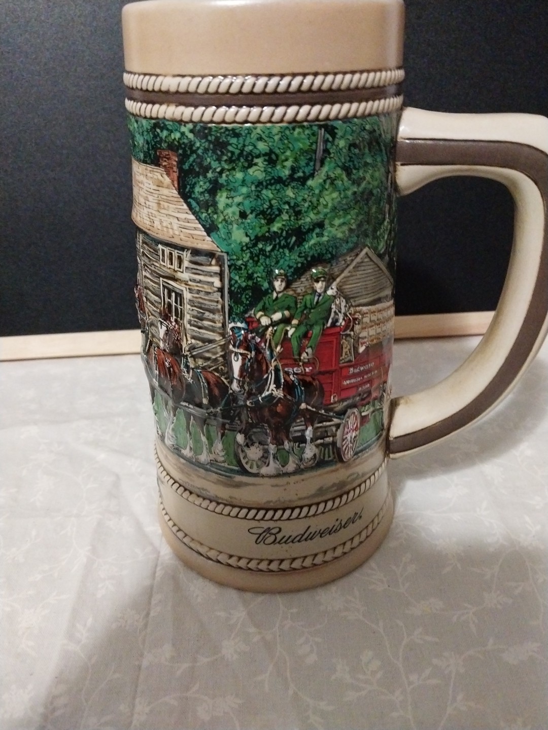 National Historical Landmark Series Anheuser Busch Steins Set Of 4 With Display