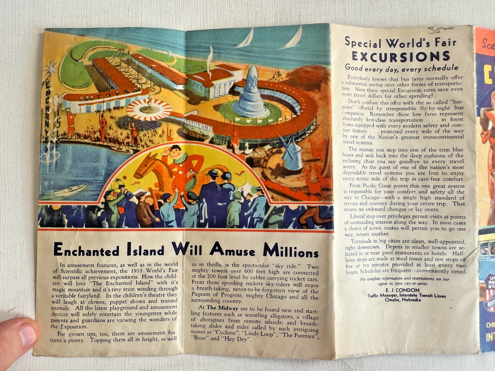 1933 Chicago World’s Fair Travel Brochure by Union Pacific & Chicago Northern