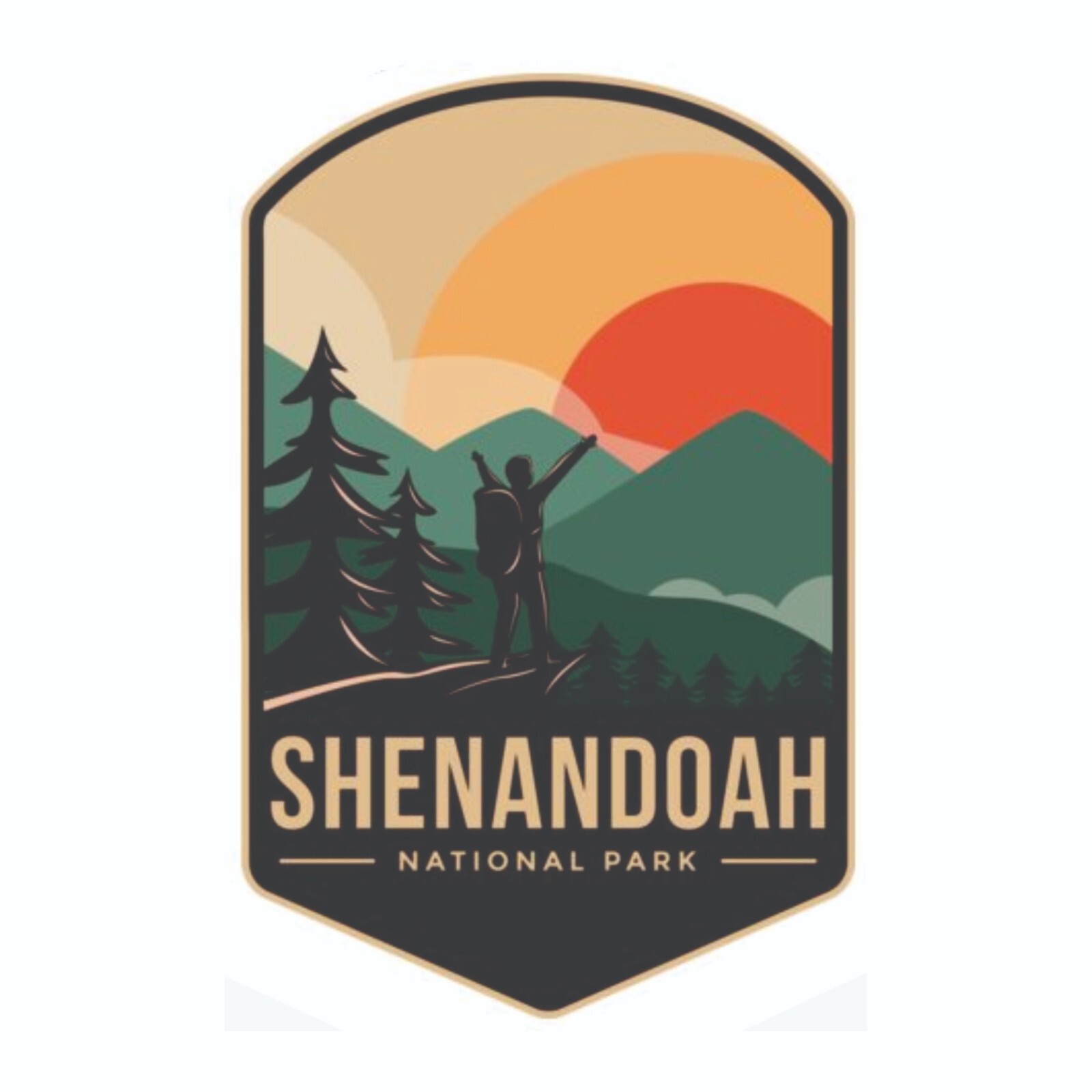 Shenandoah National Park Sticker Virginia National Park Decal