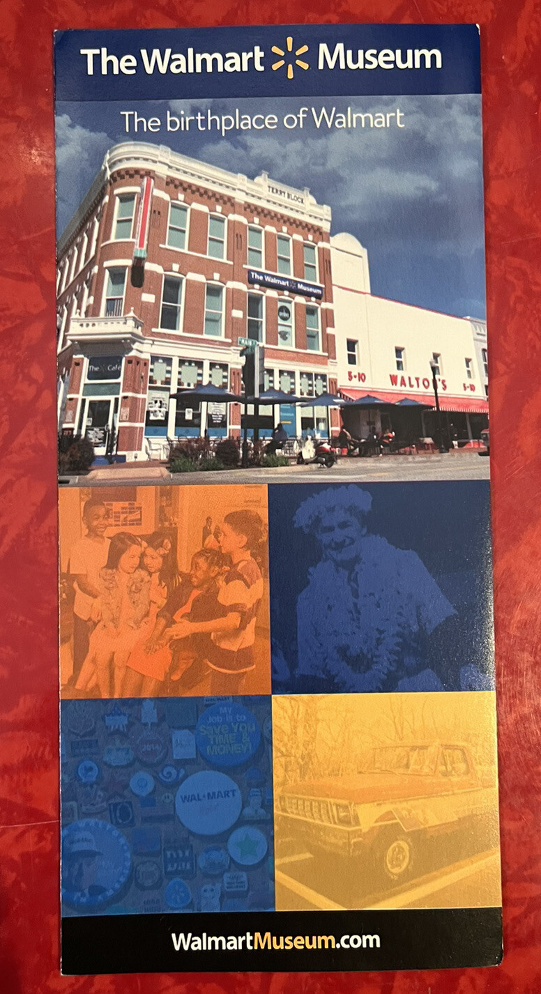 THE WALMART MUSEUM – BENTONVILLE ARKANSAS 6-PAGE BROCHURE 2012