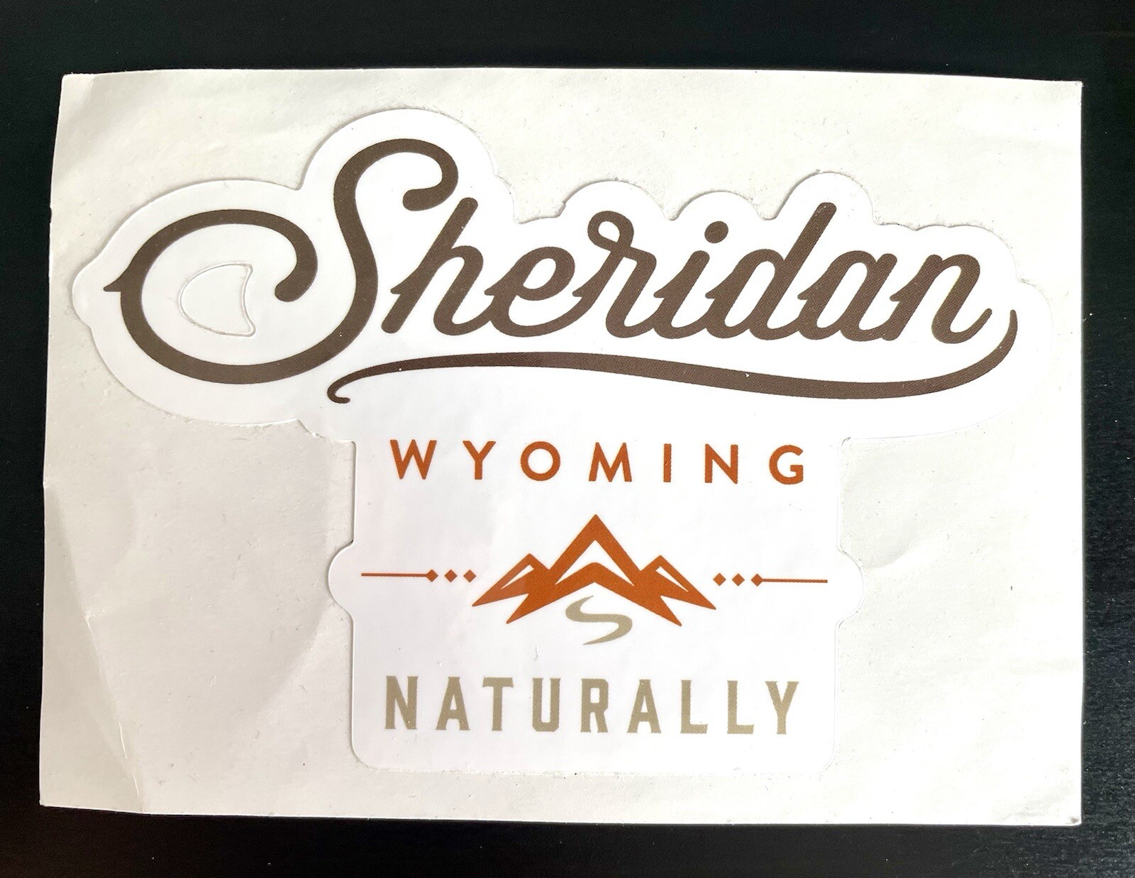 Sheridan, Wyoming – WYOMING NATURALLY – 5” X 3.5” Sticker – RARE, out of print