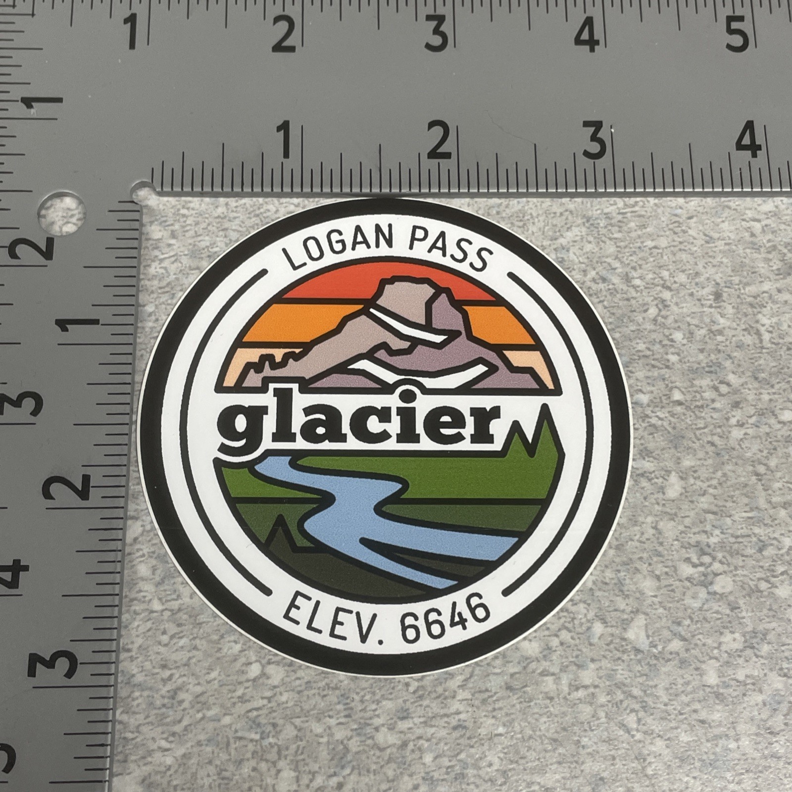 Decal – Outdoor – Glacier National Park- Logan Pass – Color New