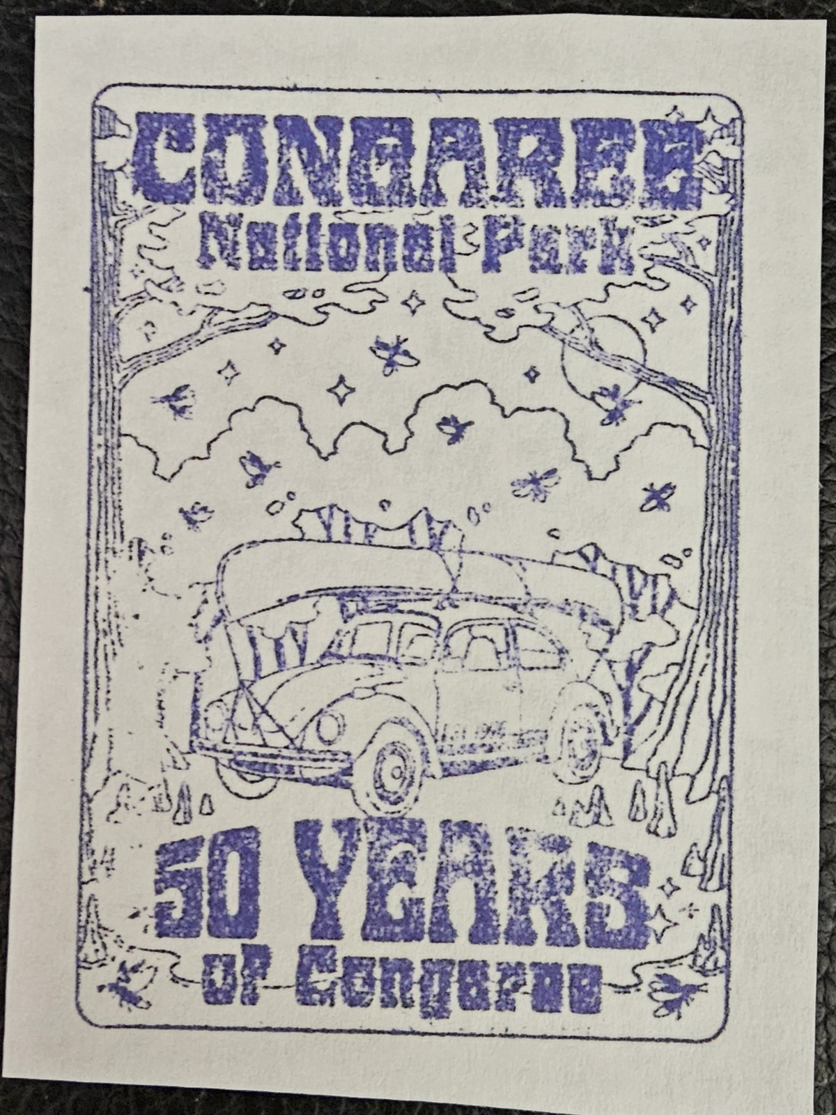 Congaree NP Passport Cancelation Stamps & National Passport Sticker