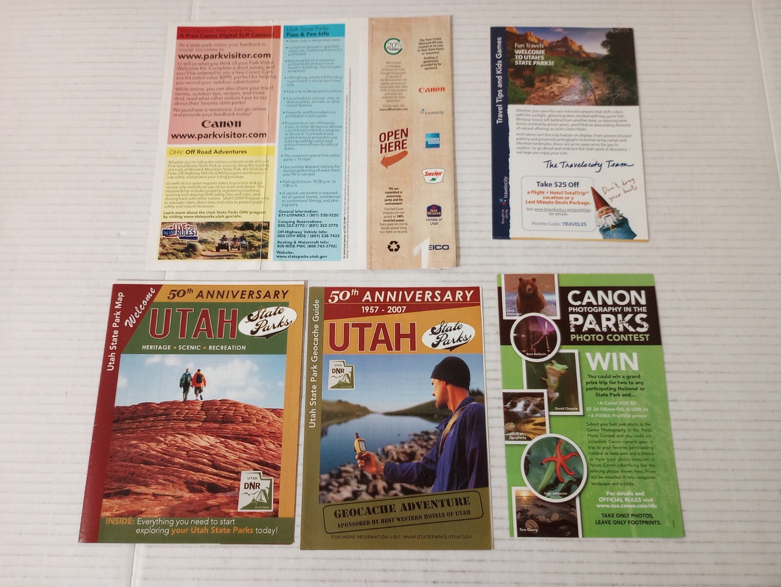 Utah State Parks Visitor Welcome Kit 50th Anniversary