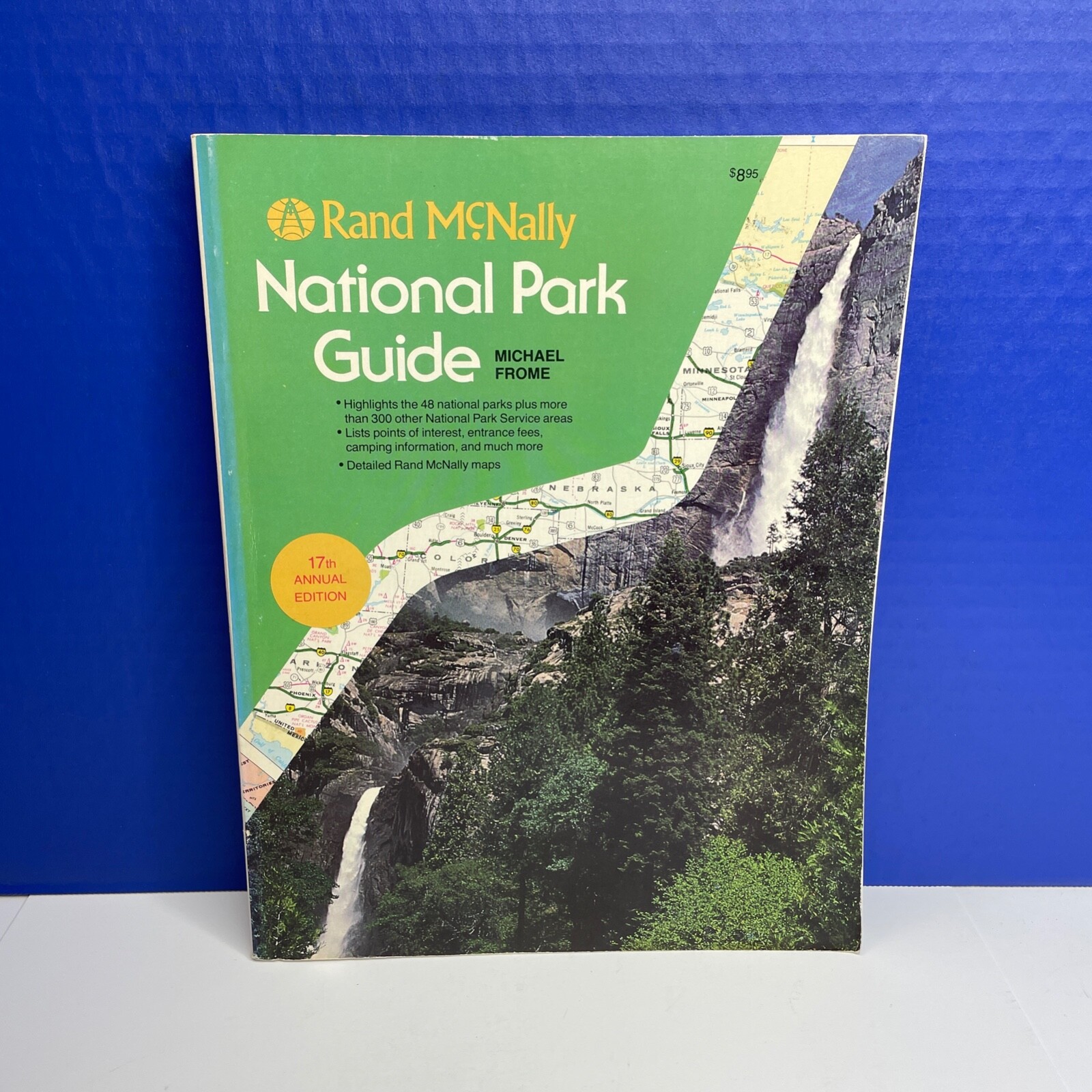 1983 National Park Guide Rand McNally 17th Edition Map Book Michael Frome PB