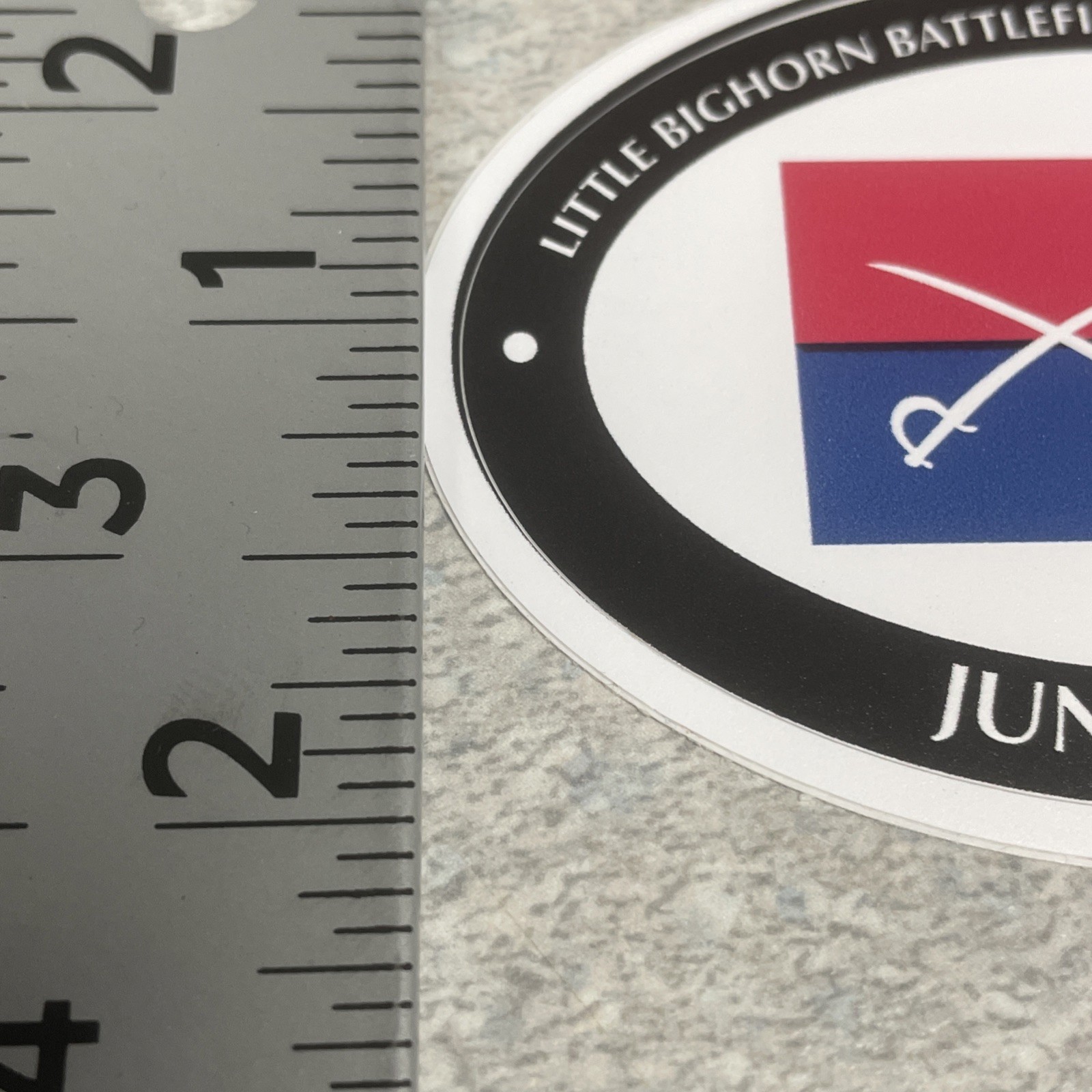 Decal – Little Bighorn Battlefield National Monument- Outdoor – Oval – 3”