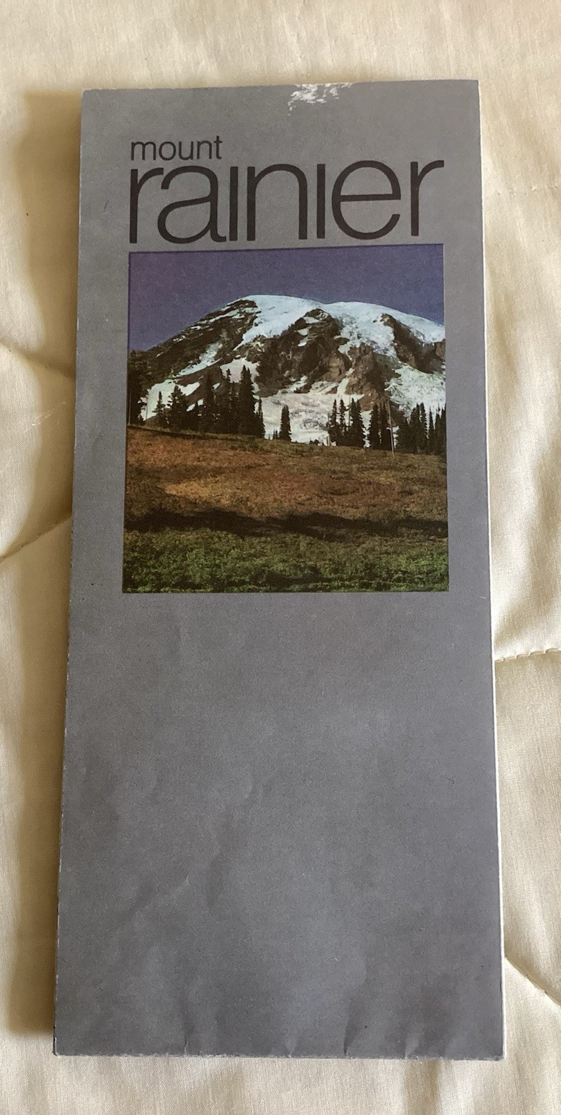 Mount Ranier National Park Map 1978 & Pictorial Booklet of Scenic Washington MCM