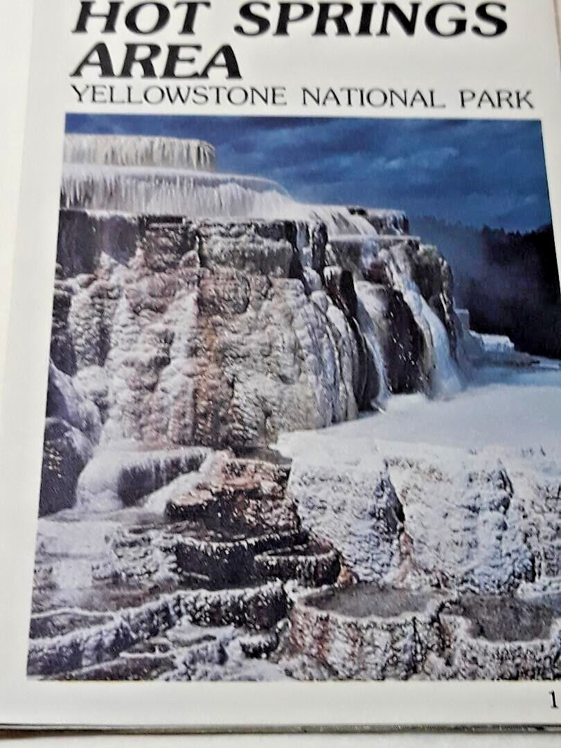 Vintage Mammoth Hot Springs Area Yellowstone National Park Map 1982