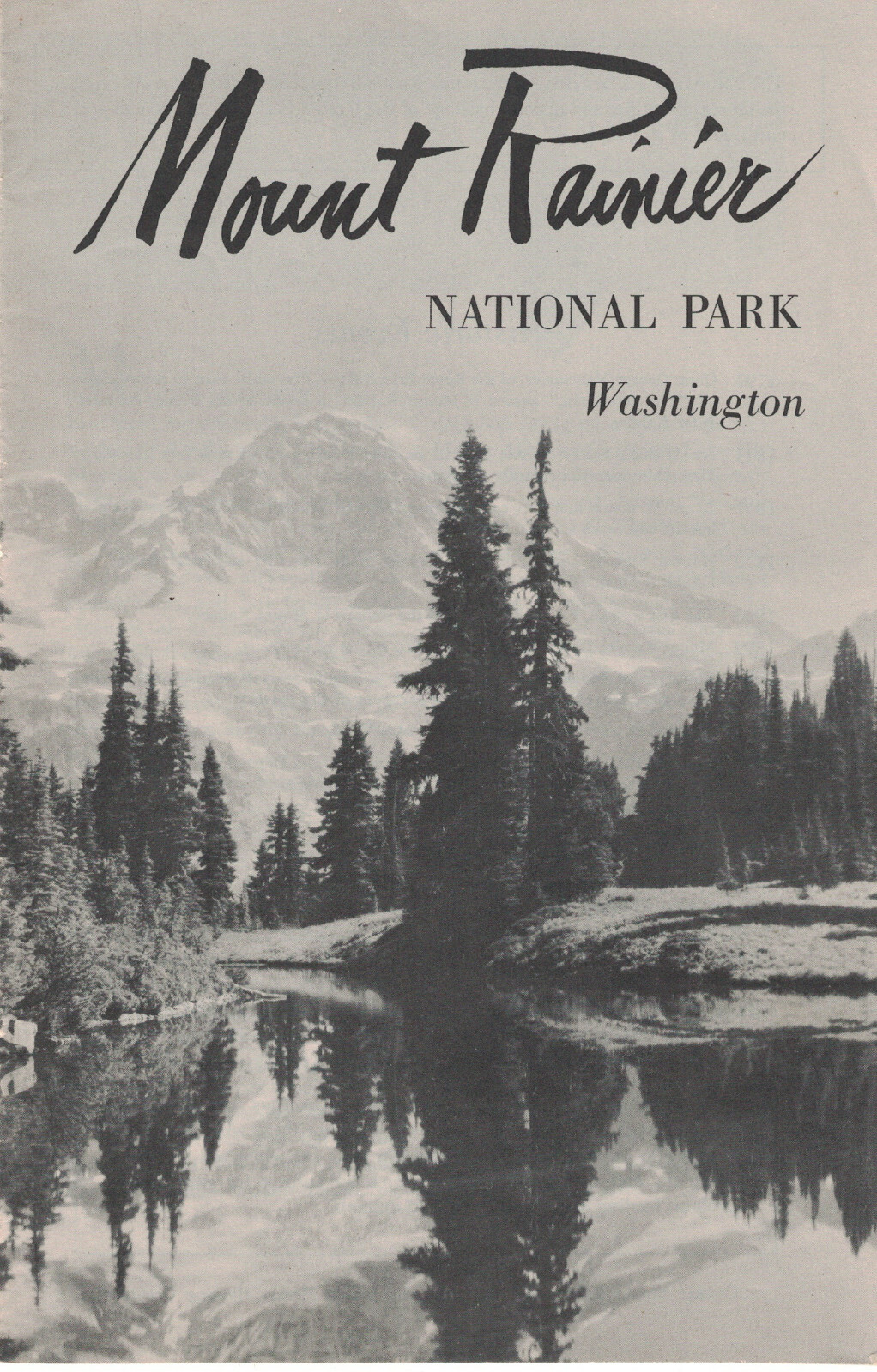 Mount Rainier National Park Washington Brochure 1955