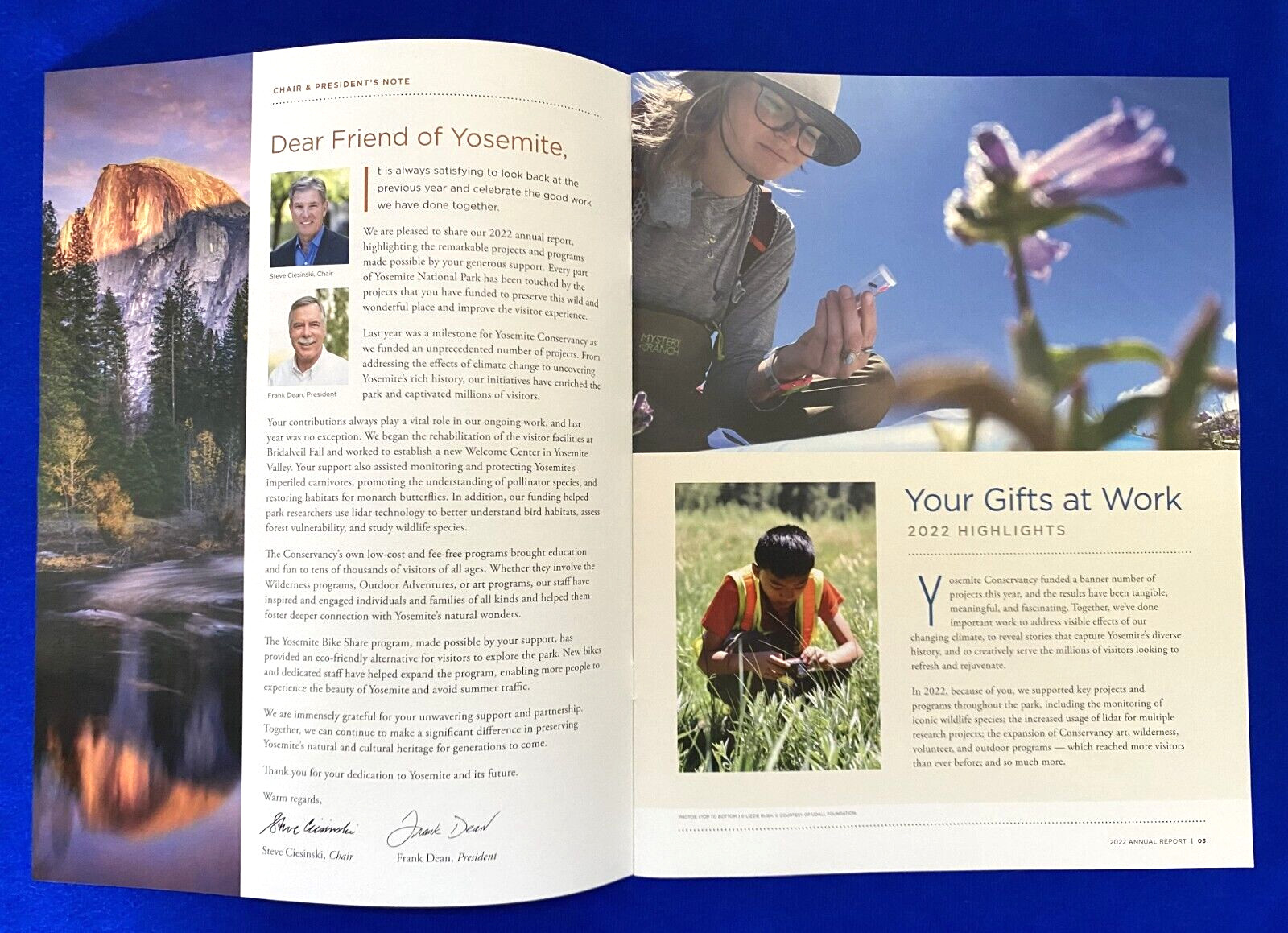 2022 Yosemite Conservancy Annual Report–Providing for Yosemite’s Future