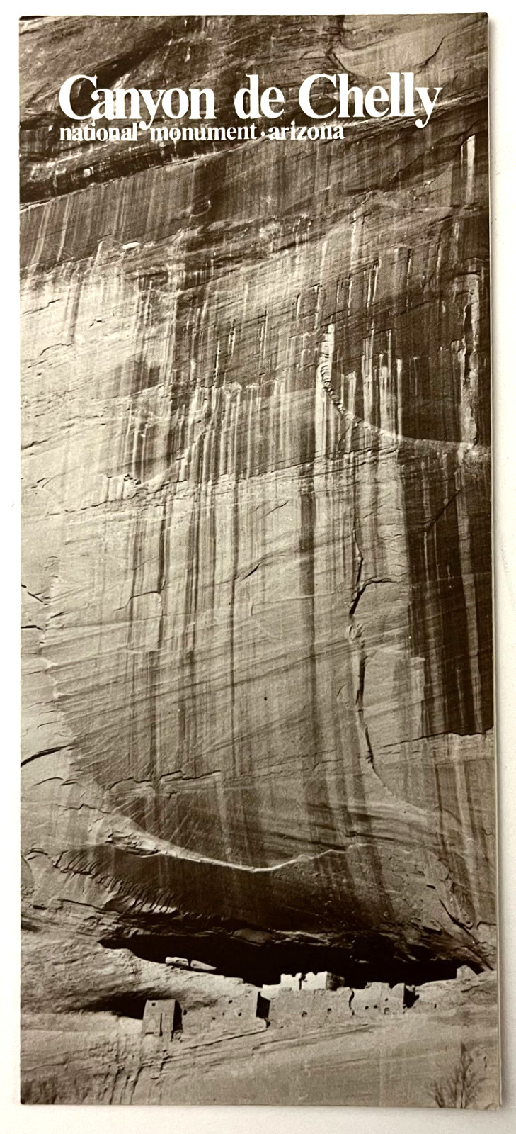 1975 Canyon De Chelly National Monument Park Guide AZ Vintage Travel Brochure