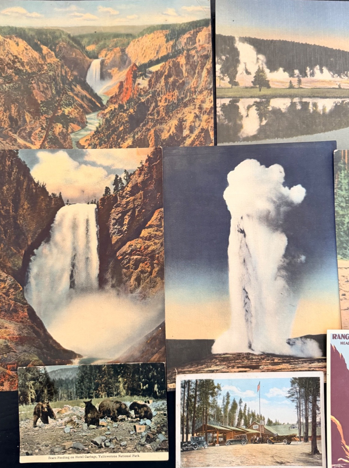 Vintage Yellowstone National Park Ephemera Mixed Lot! Maps~Postcards~Souvenirs++