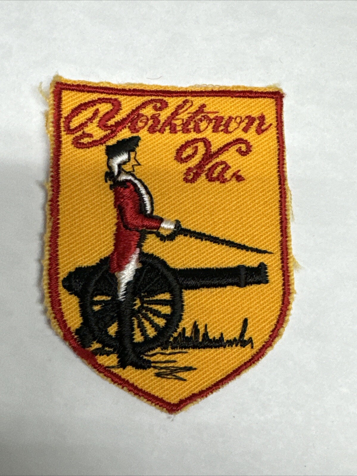 Yorktown Battlefield Colonial National Historical Park Orange Embroidered Patch