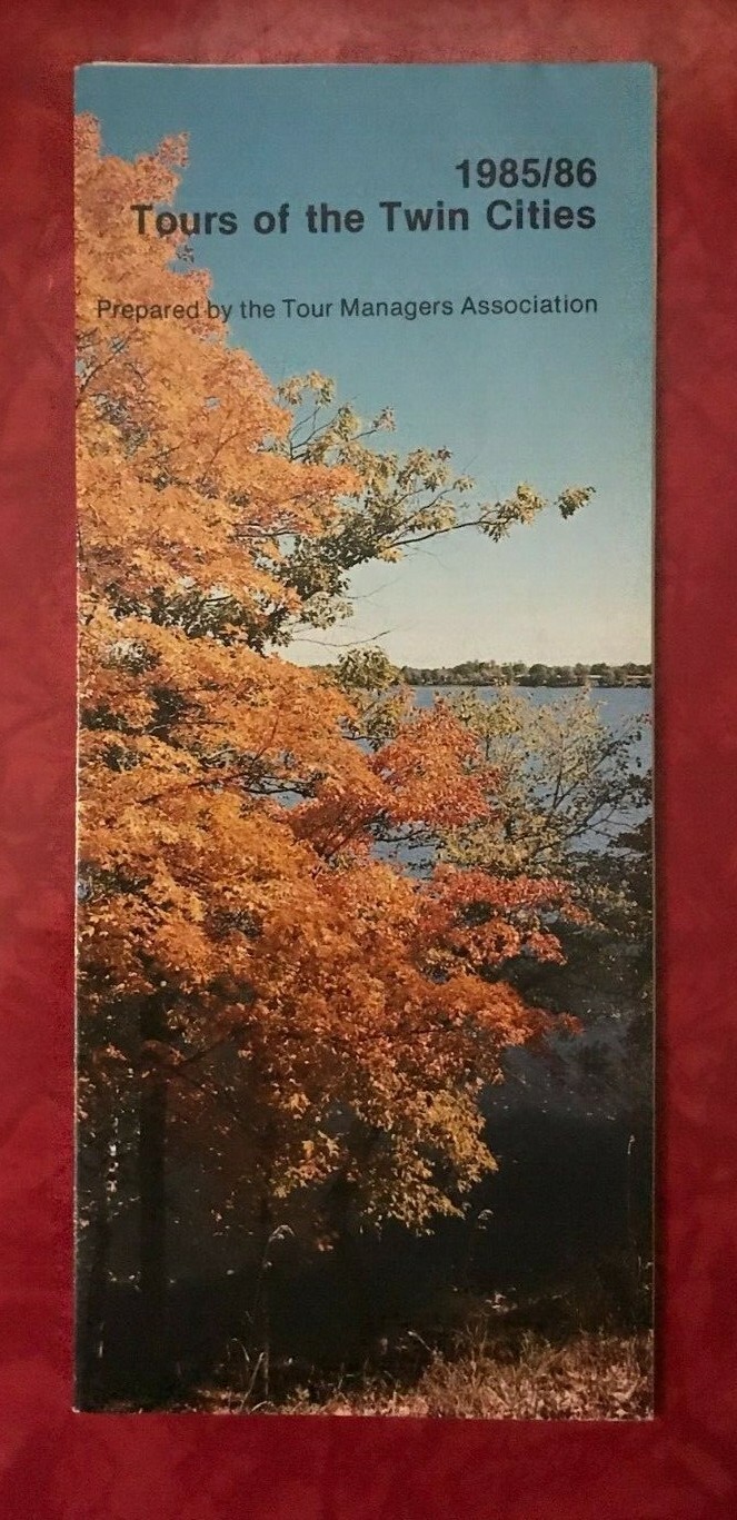 1985 / 1986 TOURS OF THE TWIN CITIES MINNEAPOLIS / ST. PAUL BROCHURE