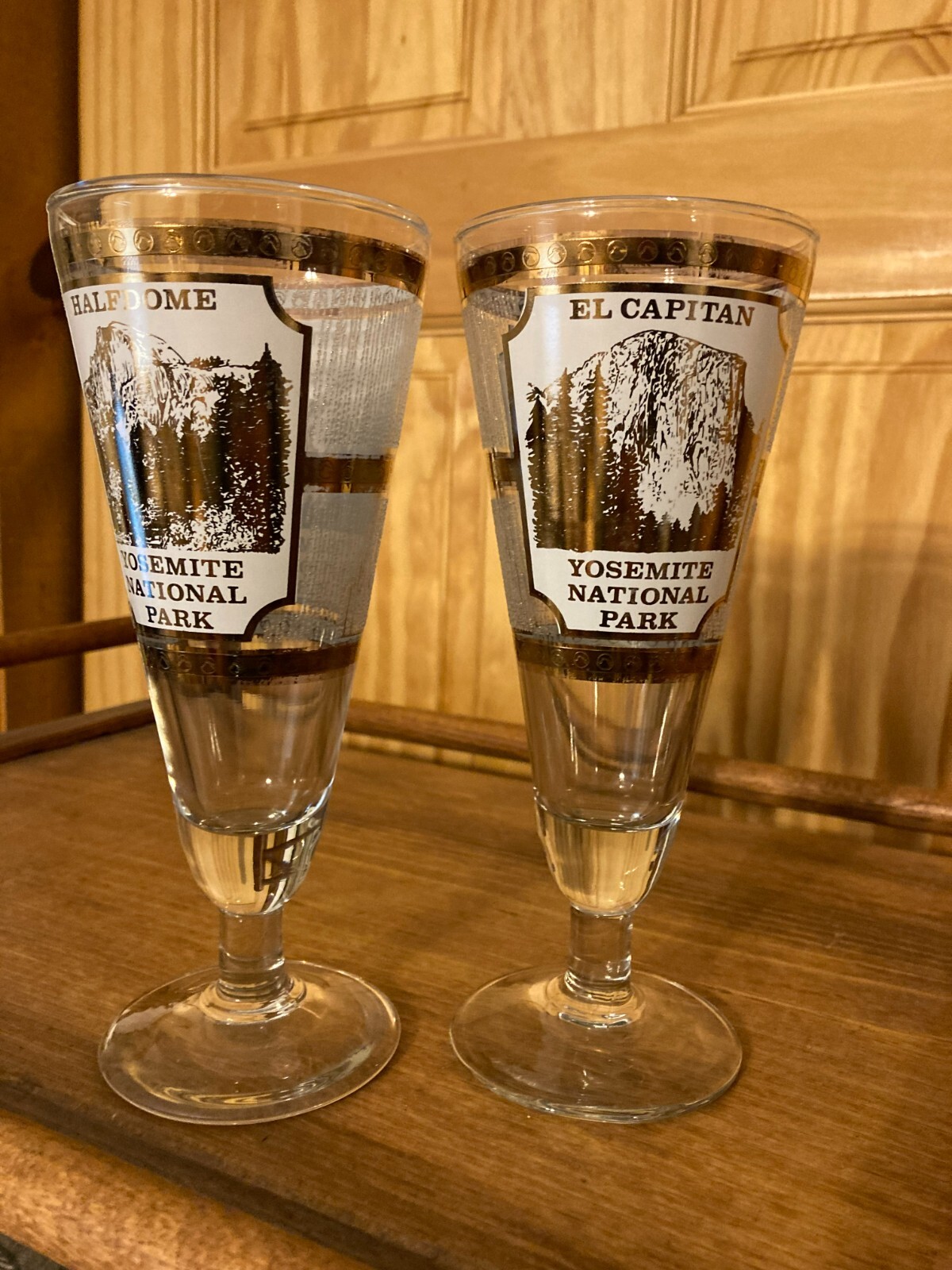 Yosemite National Park Service NPS Half Dome El Capitan California vintage glass