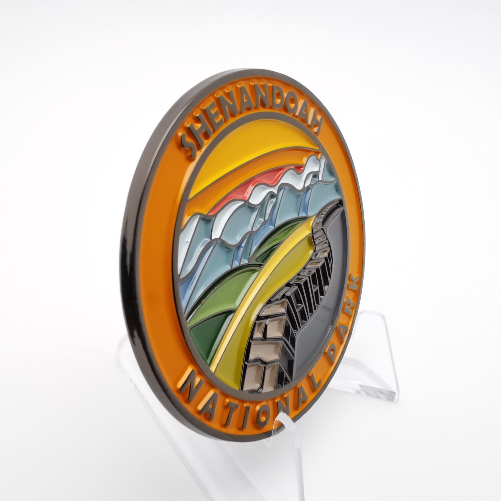 Stunning Black Nickel US National Park Fridge Magnet for Nature Enthusiasts New