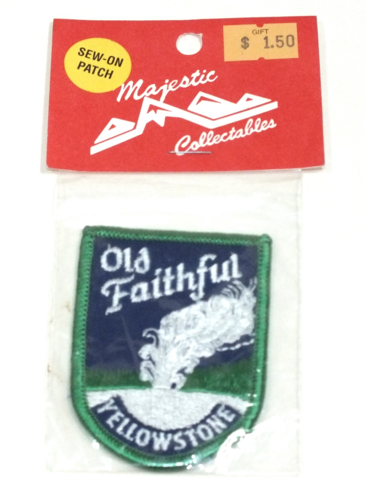 Vintage Patches Old Faithful Patch Yellowstone National Park Souvenir Sew On S19